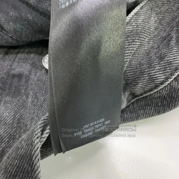 Balenciaga Balenciaga Chest Logo Black Denim Jacket. Size US L / EU 52-54 / 3 - 2 Thumbnail