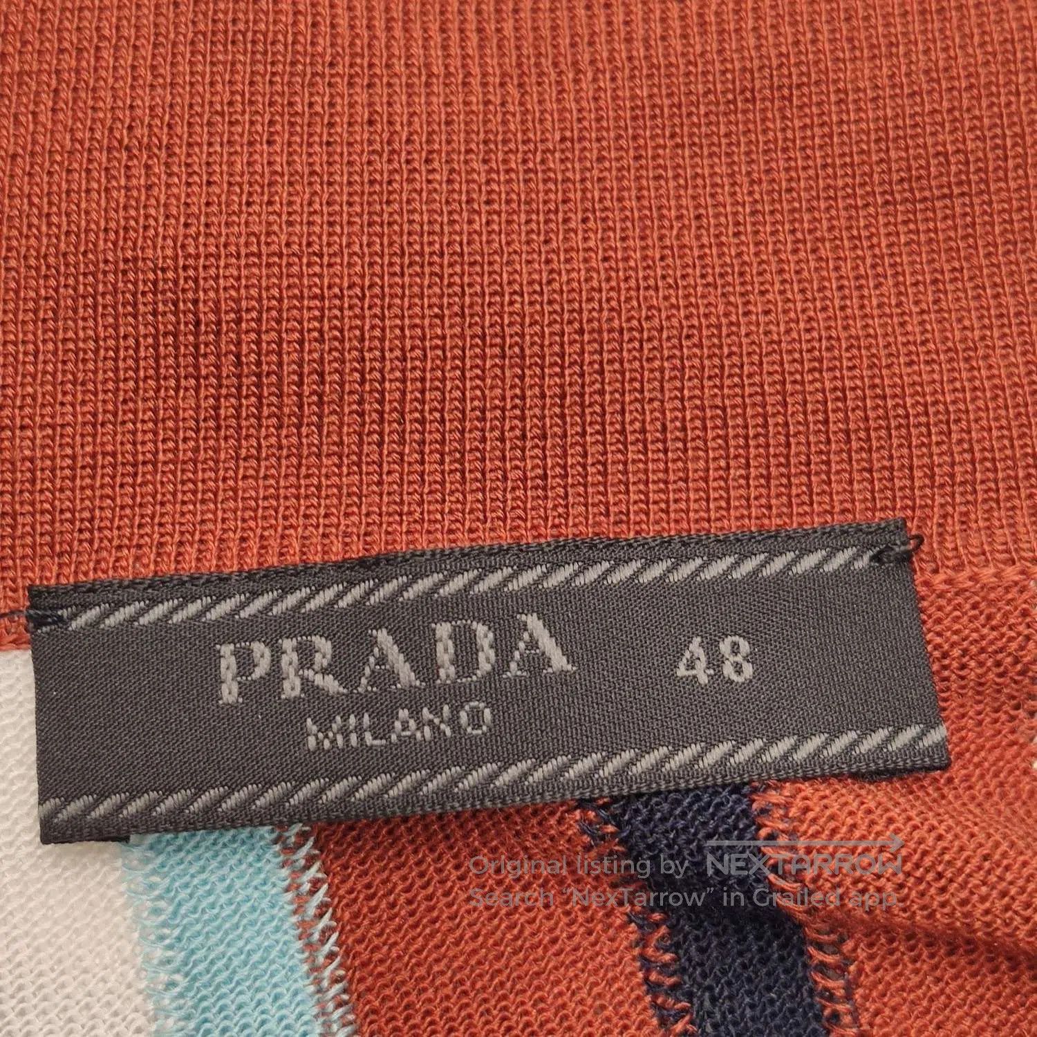 Prada Prada Black White Geometric Pattern Knit Pants. Size US 32 / EU 48 - 3 Thumbnail