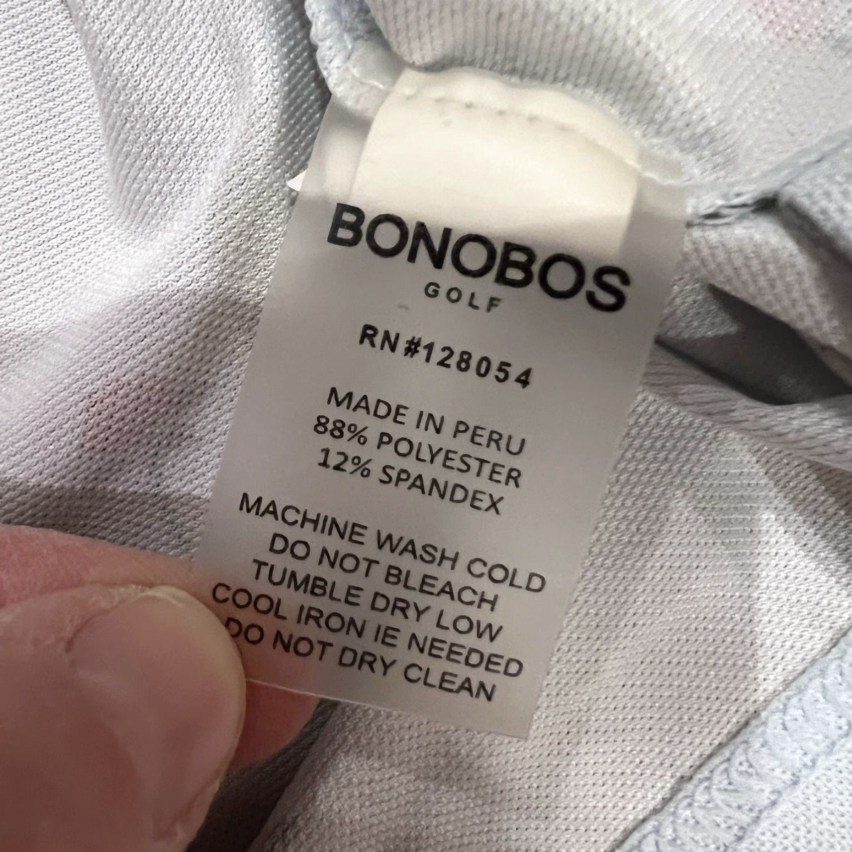 Bonobos Bonobos Golf Polo Slim Fit Rose Pattern Large Mens Shirt Short Sleeve Collar Embroidered Logo Gray Polo Casual Activewear Travel Spring Summer Fall Size US L / EU 52-54 / 3 - 6 Thumbnail