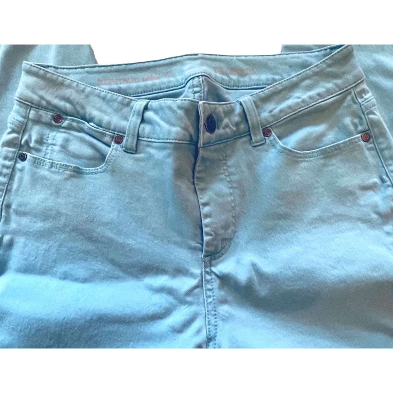 Talbots Talbots Heritage Ankle Jeans Women's 10 Turquoise Stretch Size 30" / US 8 / IT 44 - 15 Thumbnail