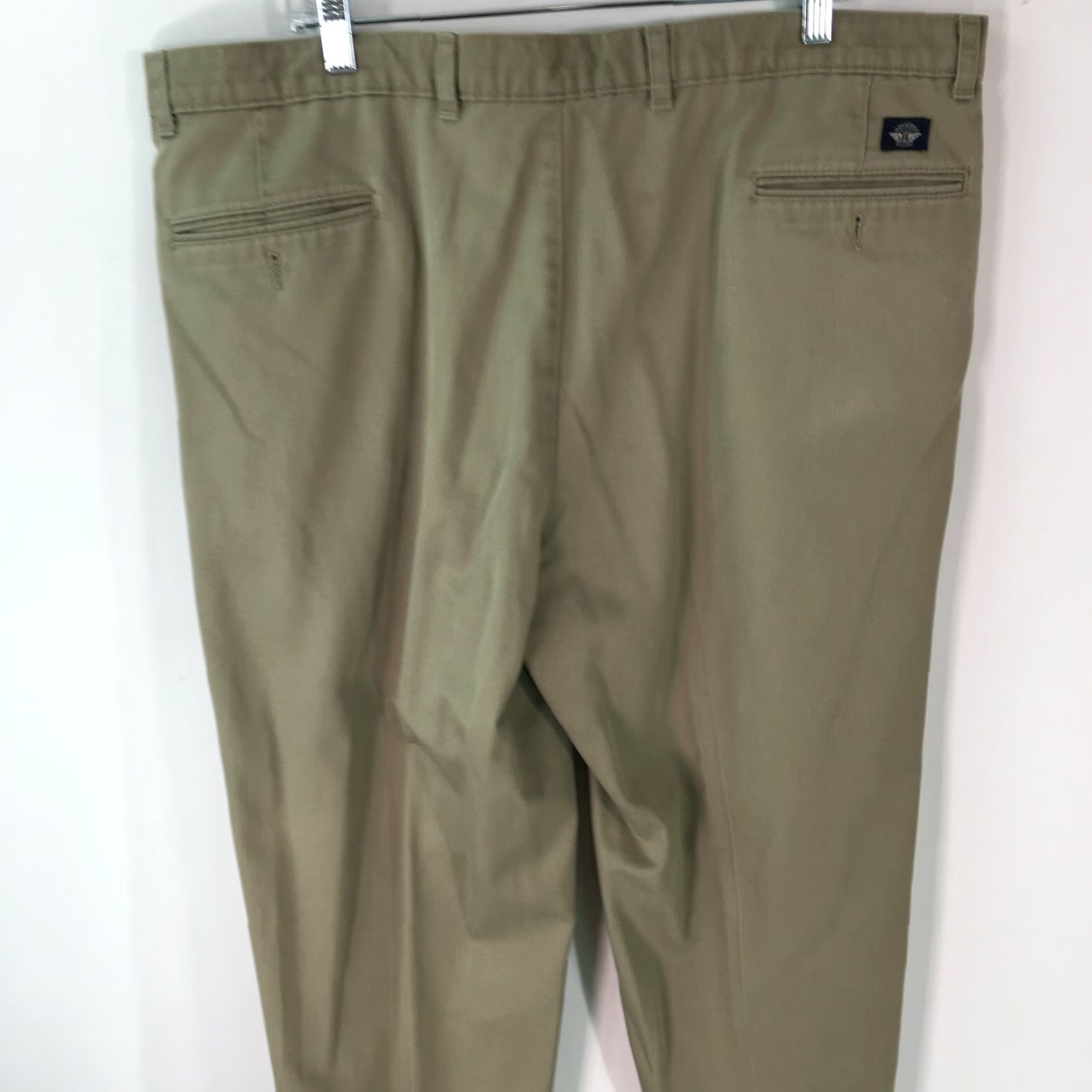 Dockers DOCKERS Dress Pants Beige 42x30 Flat Front High Rise Classic 100% Cotton Men Pants Signature Khaki Size US 42 / EU 58 - 3 Thumbnail