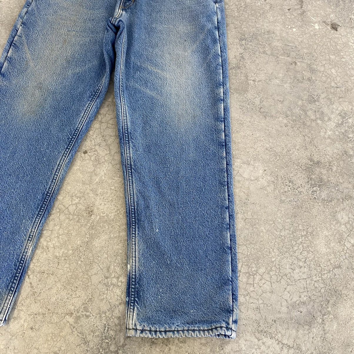 Carhartt VTG Carhartt Blanket Lined Relaxed Fit Faded Blue Jeans Size US 36 / EU 52 - 9 Thumbnail