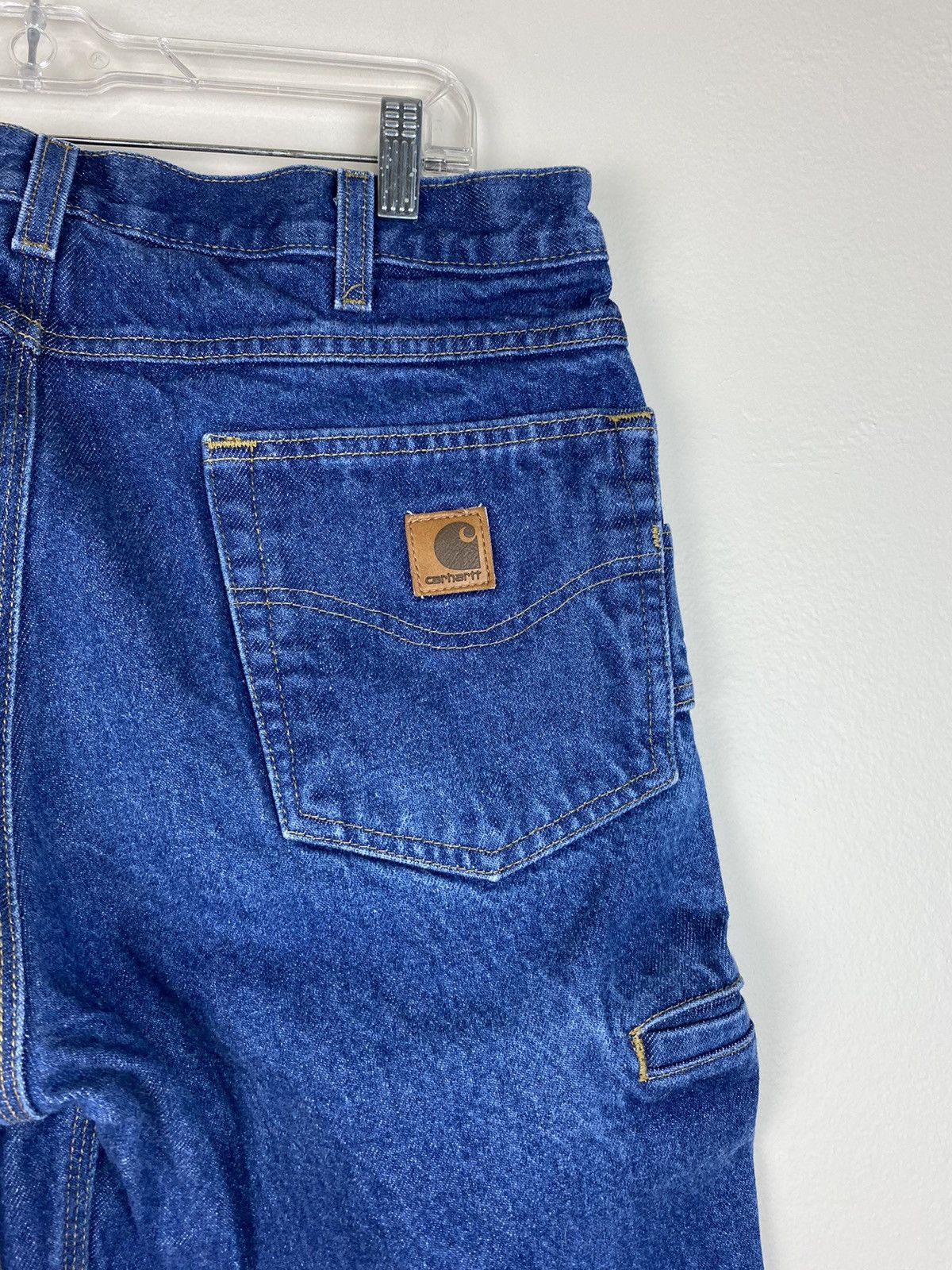 Carhartt × Vintage Vintage Carhartt Carpenter Blue Denim Jeans 6 Pocket Size US 34 / EU 50 - 4 Thumbnail