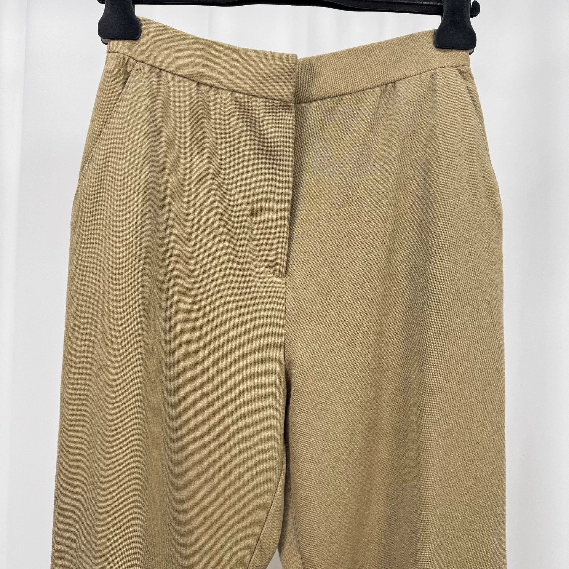 Burberry Burberry Khaki Wool Casual Trousers UK6 99 New Size 26" / US 2 / IT 38 - 3 Thumbnail
