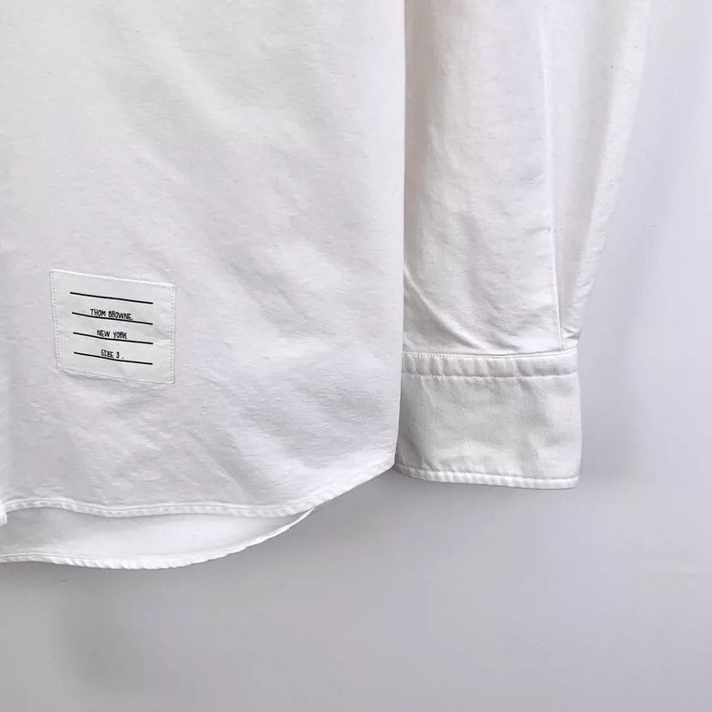 Thom Browne Thom Browne size3 Cotton lapel single row button long sleev Size US L / EU 52-54 / 3 - 5 Thumbnail