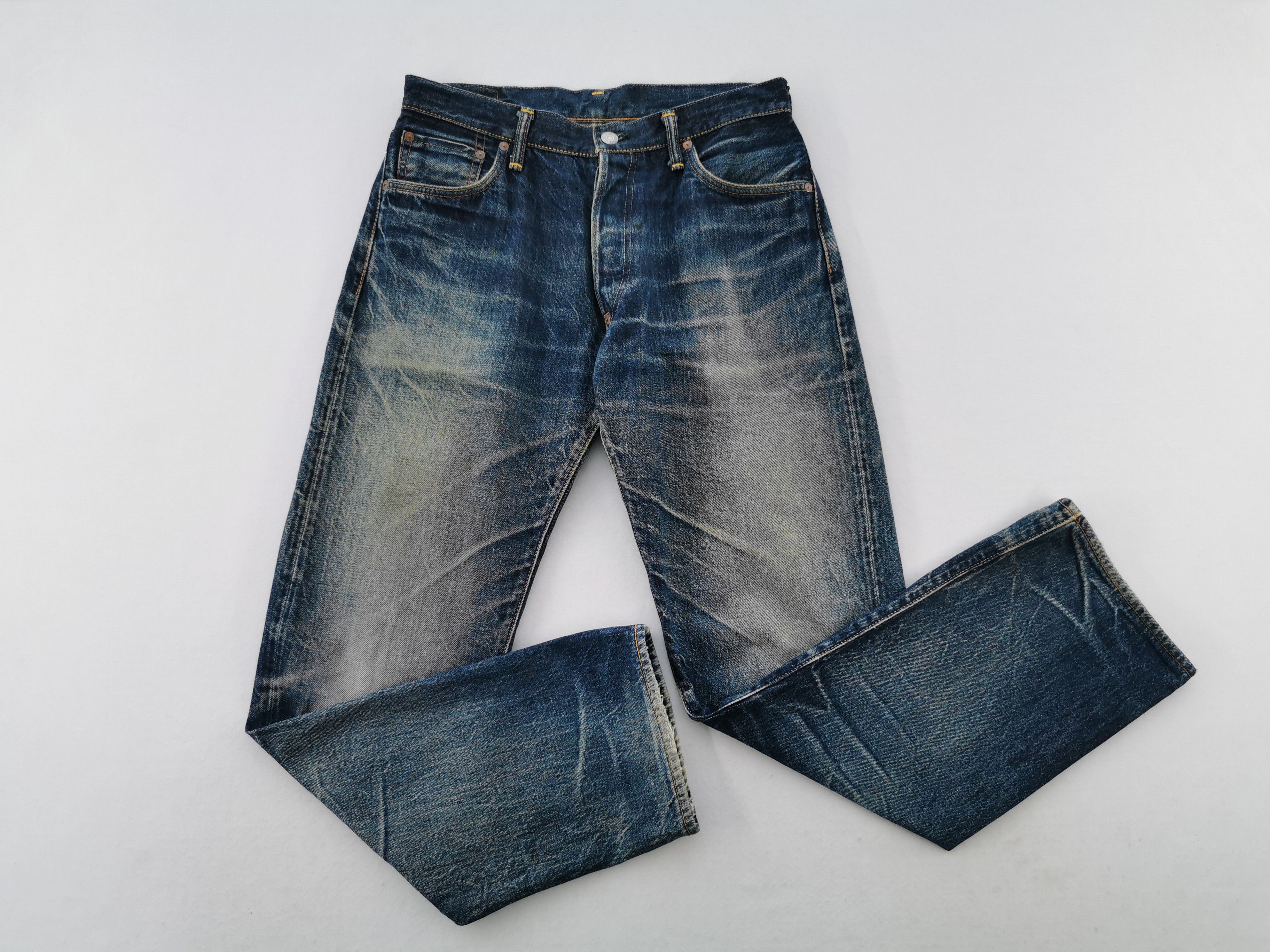 Evisu Distressed Evisu No 1 Special Lot 2000 Selvedge Denim Size US 28 / EU 44 - 4 Thumbnail