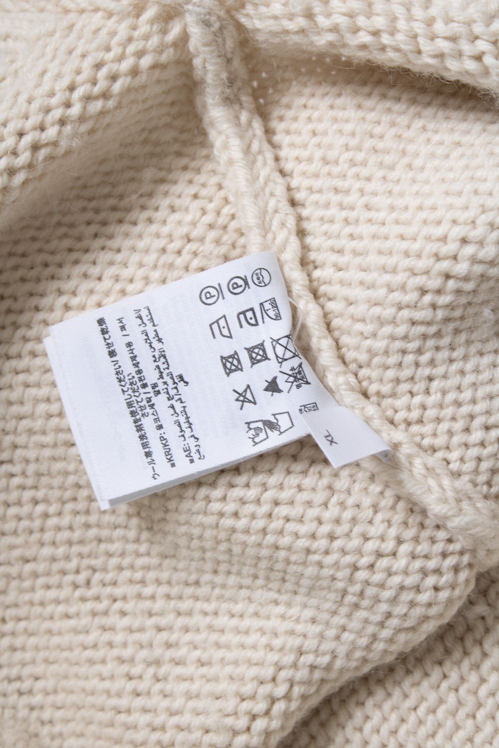 CLOSED Closed, oversized knitted polo sweater in beige Size XL / US 12-14 / IT 48-50 - 5 Thumbnail