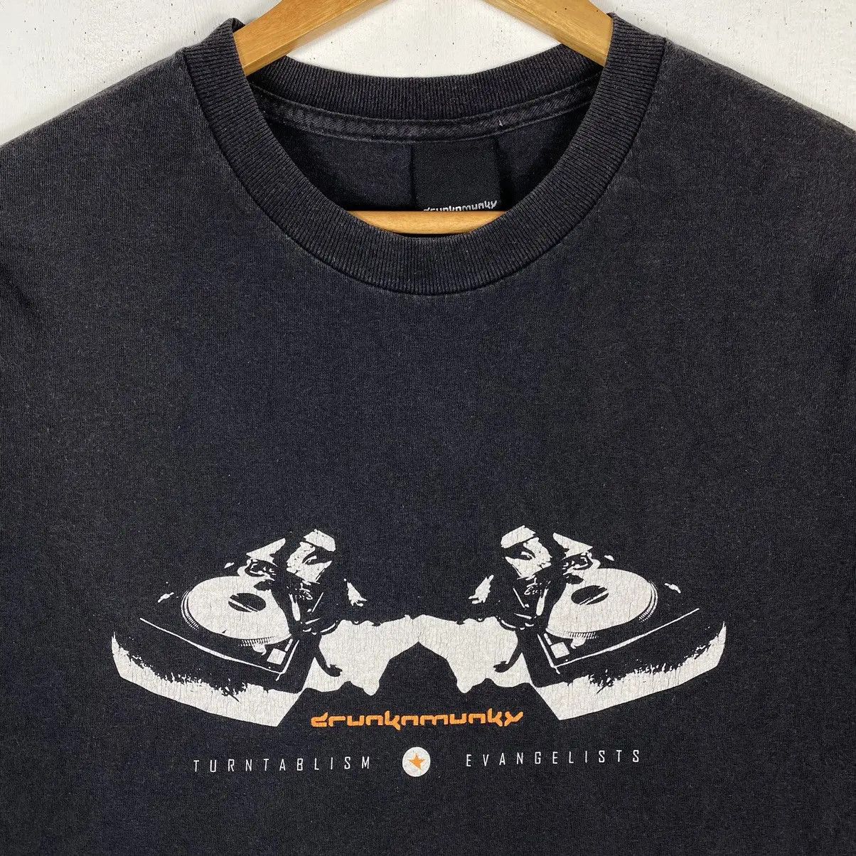 DrunknMunky VINTAGE 90's DRUNKN MUNKY TURNTABLISM EVANGELISTS TEE Size US XL / EU 56 / 4 - 3 Thumbnail