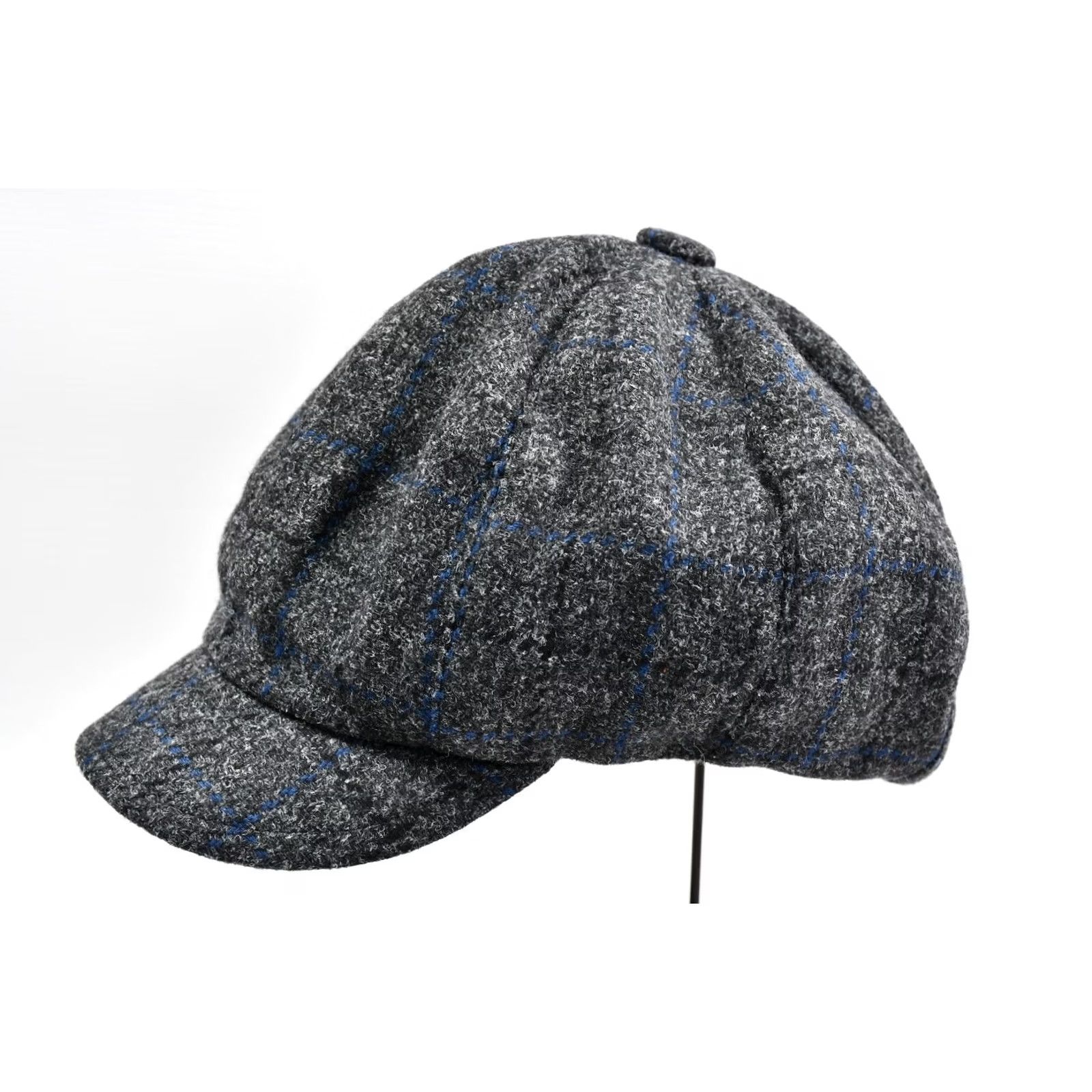 Vintage MrOber Newsboy Cap Gray Wool Tweed Fleece Lined 58 Mens Ukraine Handmade Cap Made in Ukraine Cap Newsboy Wool Tweed Cap Size US XXL / EU 58 / 5 - 4 Thumbnail