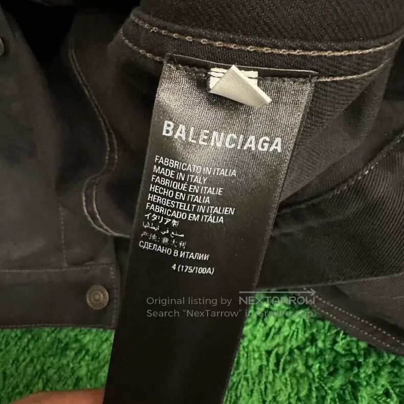 Balenciaga Balenciaga Crystal Studs and Graffiti Single Breasted Long Size US XL / EU 56 / 4 - 5 Thumbnail