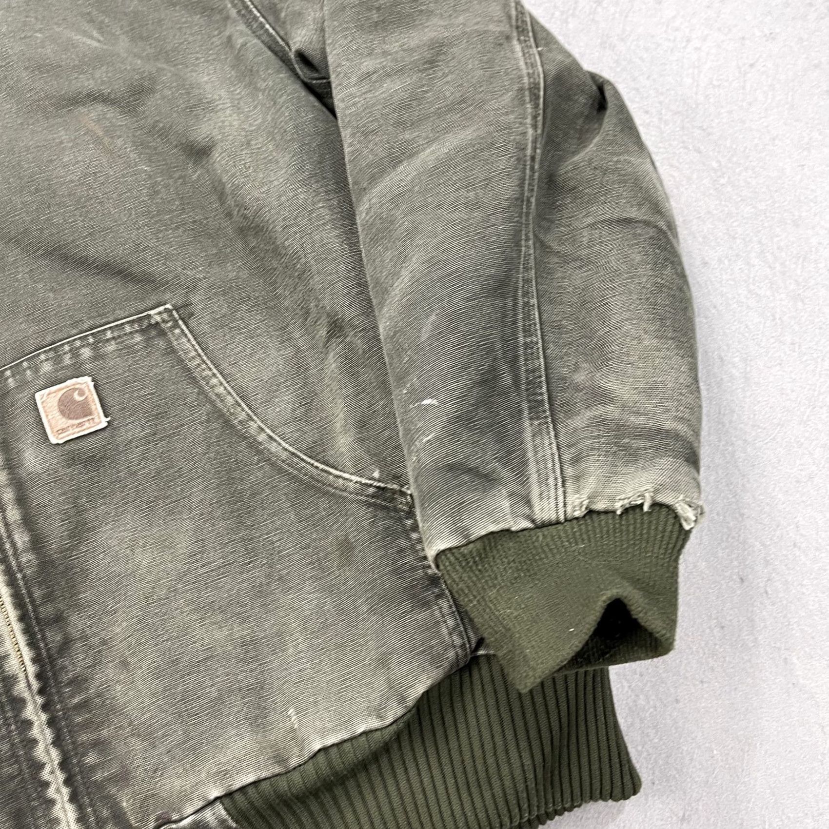 Carhartt VINTAGE Carhartt Jacket Mens XL Green J130 Hooded Distressed Workwear 90s USA Bomber Jacket Mens XS? Size US XL / EU 56 / 4 - 6 Thumbnail