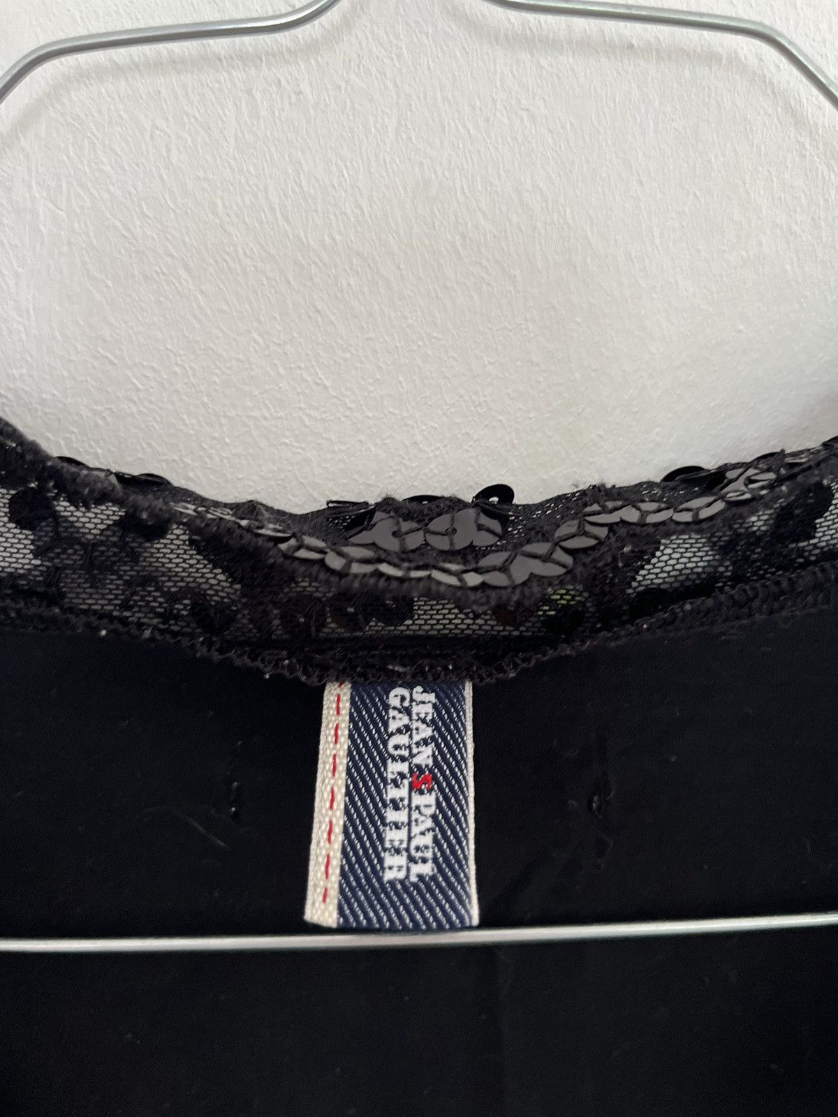 Jean Paul Gaultier Jean Paul Gaultier 2000’s Sequin Logo Tank Top Archive Size M / US 6-8 / IT 42-44 - 3 Thumbnail