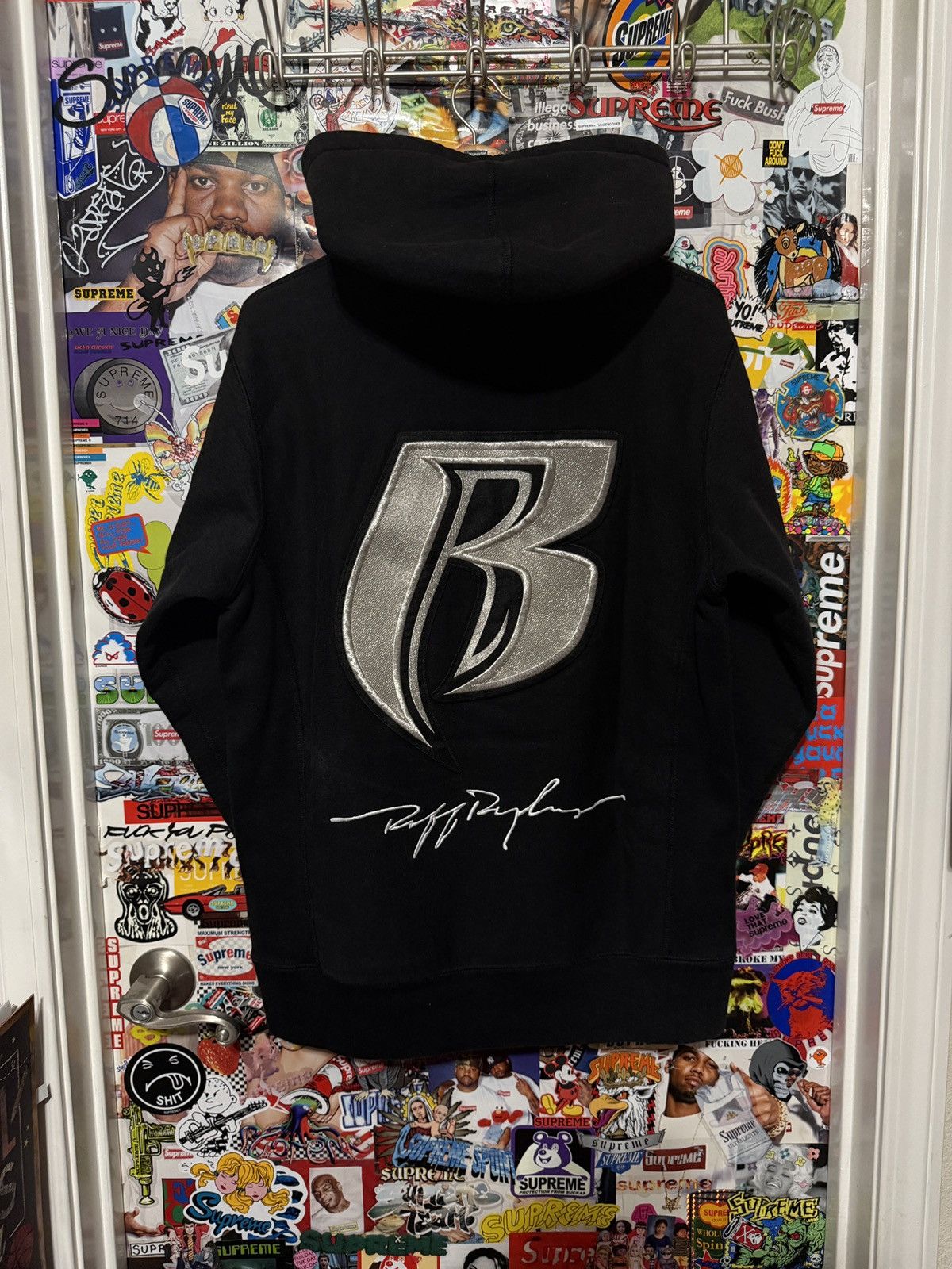 Supreme FW14 Supreme Ruff Ryders Hoodie 2014 Large L Black DMX RARE Size US L / EU 52-54 / 3 - 1 Thumbnail