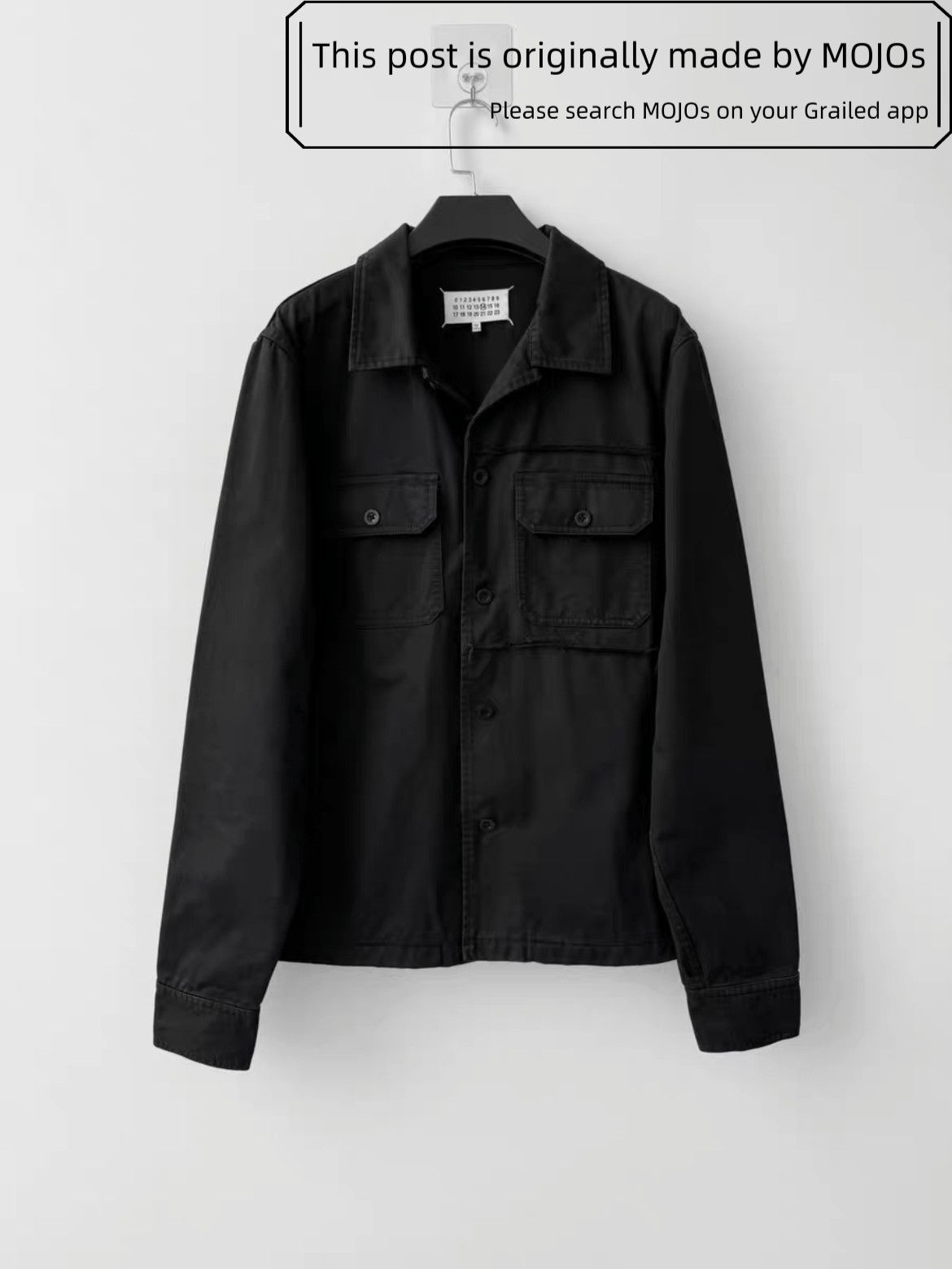 Maison Margiela Sz 41 Maison Margiela 19SS Black Denim Pocket Shirt Jacket Size US L / EU 52-54 / 3 - 1 Thumbnail