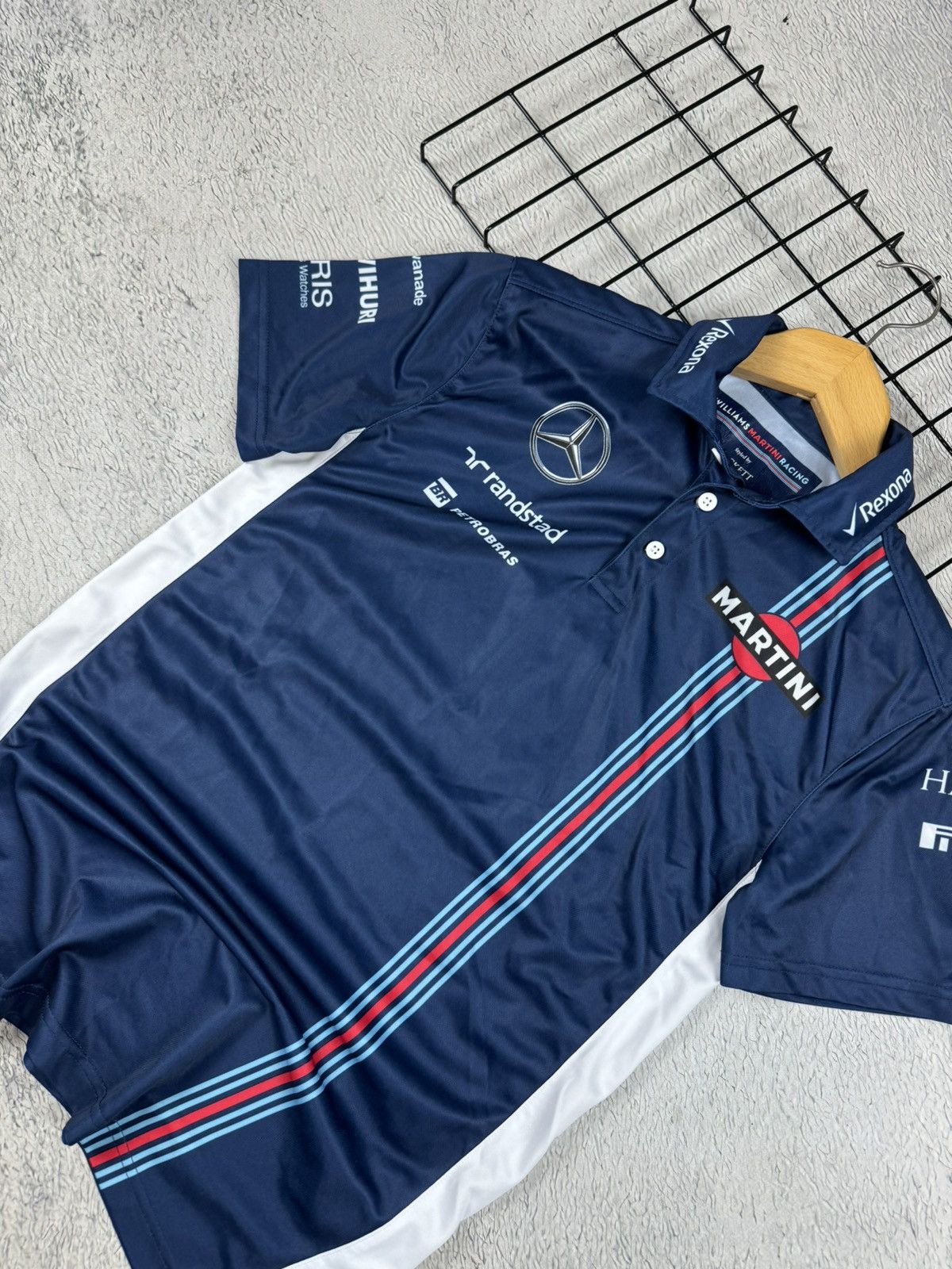Formula 1 Williams Martini Racing Hackett Mercedes Team F-1 Blokcore Size US XS / EU 42 / 0 - 3 Thumbnail
