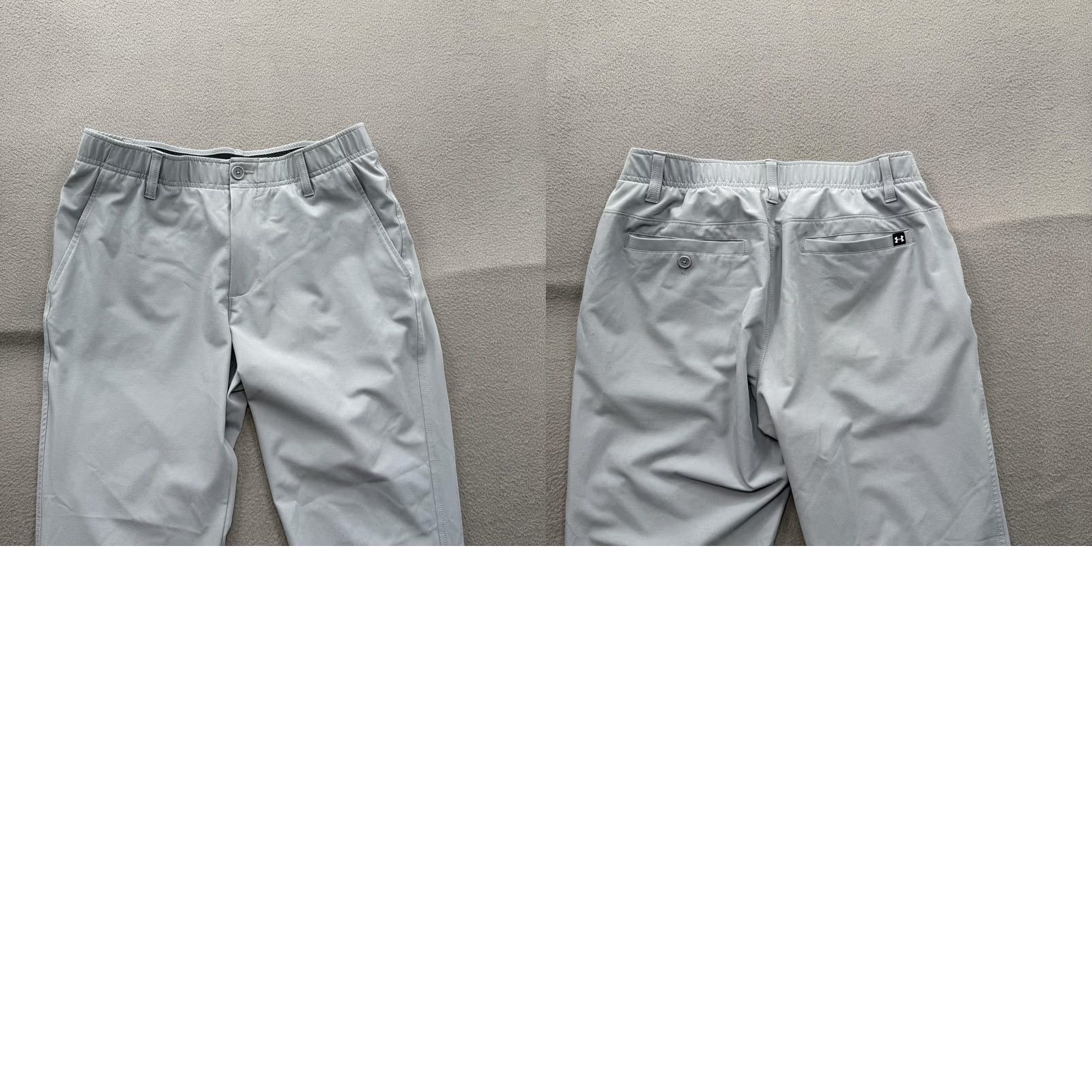 Under Armour Under Armour Mens 34x30 Gray Elastic Waist Golf Chino Pants Shirt? Size US 34 / EU 50 - 8 Thumbnail