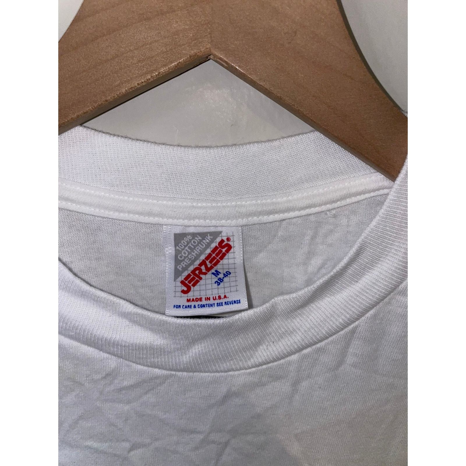 Jerzees Vintage Test Print Shirt South Dakota Black Hills White Tee Size US M / EU 48-50 / 2 - 6 Thumbnail
