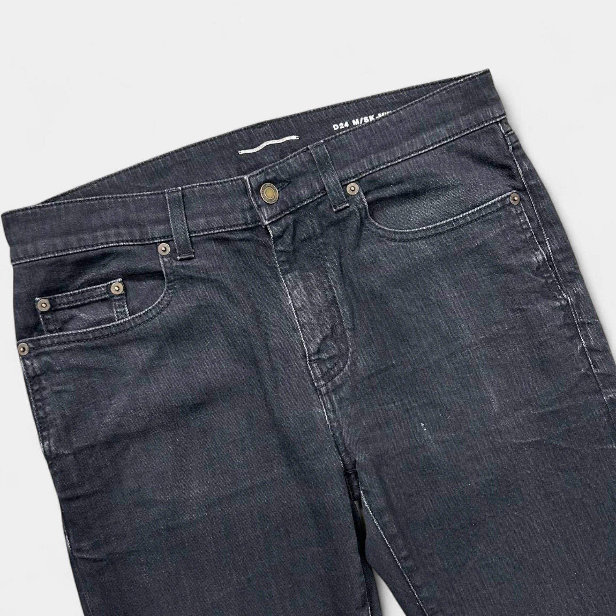 Saint Laurent Paris Saint Laurent D24 2016 Hedi Slimane Skinny Black Jeans Size US 31 - 2 Thumbnail