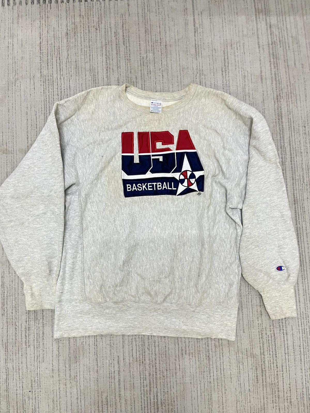 Champion Vintage 90s made in usa champion basket ball sweatshirt Size US L / EU 52-54 / 3 - 1 Thumbnail