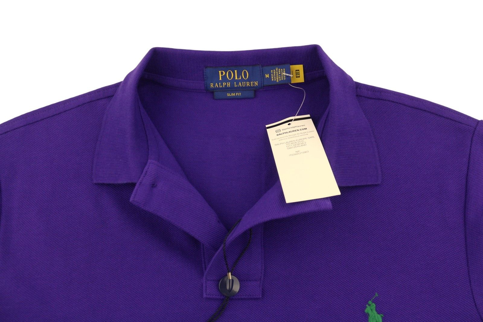 Ralph Lauren SLIM FIT M Purple Cotton Embroidered Logo 87878 Size US M / EU 48-50 / 2 - 6 Thumbnail