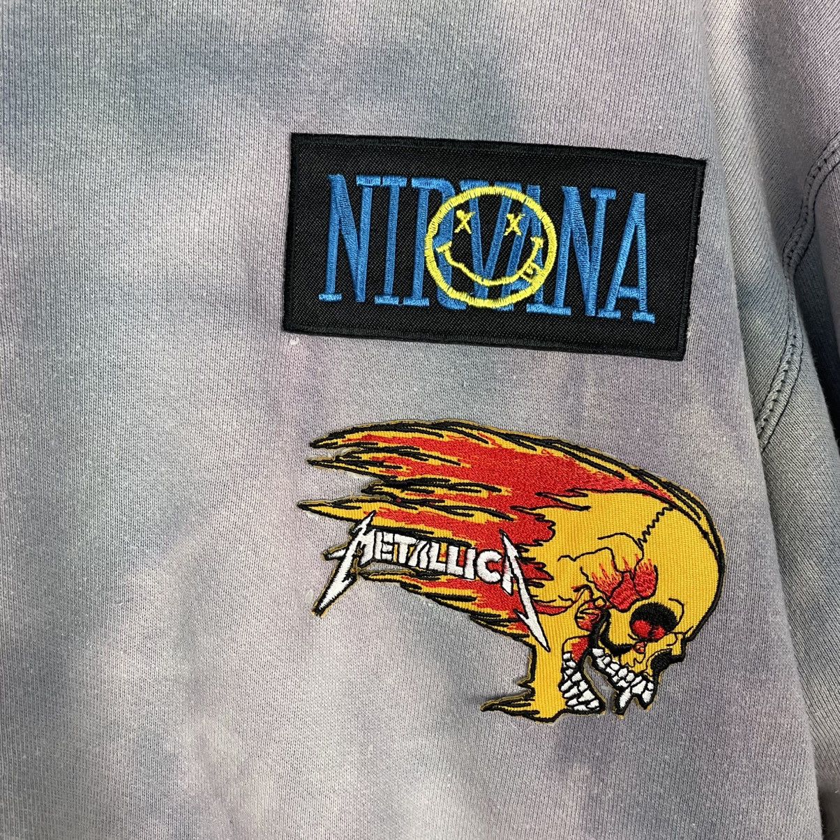 Japanese Brand Nirvana Metalicca Punk Sweatshirt Size US M / EU 48-50 / 2 - 10 Thumbnail