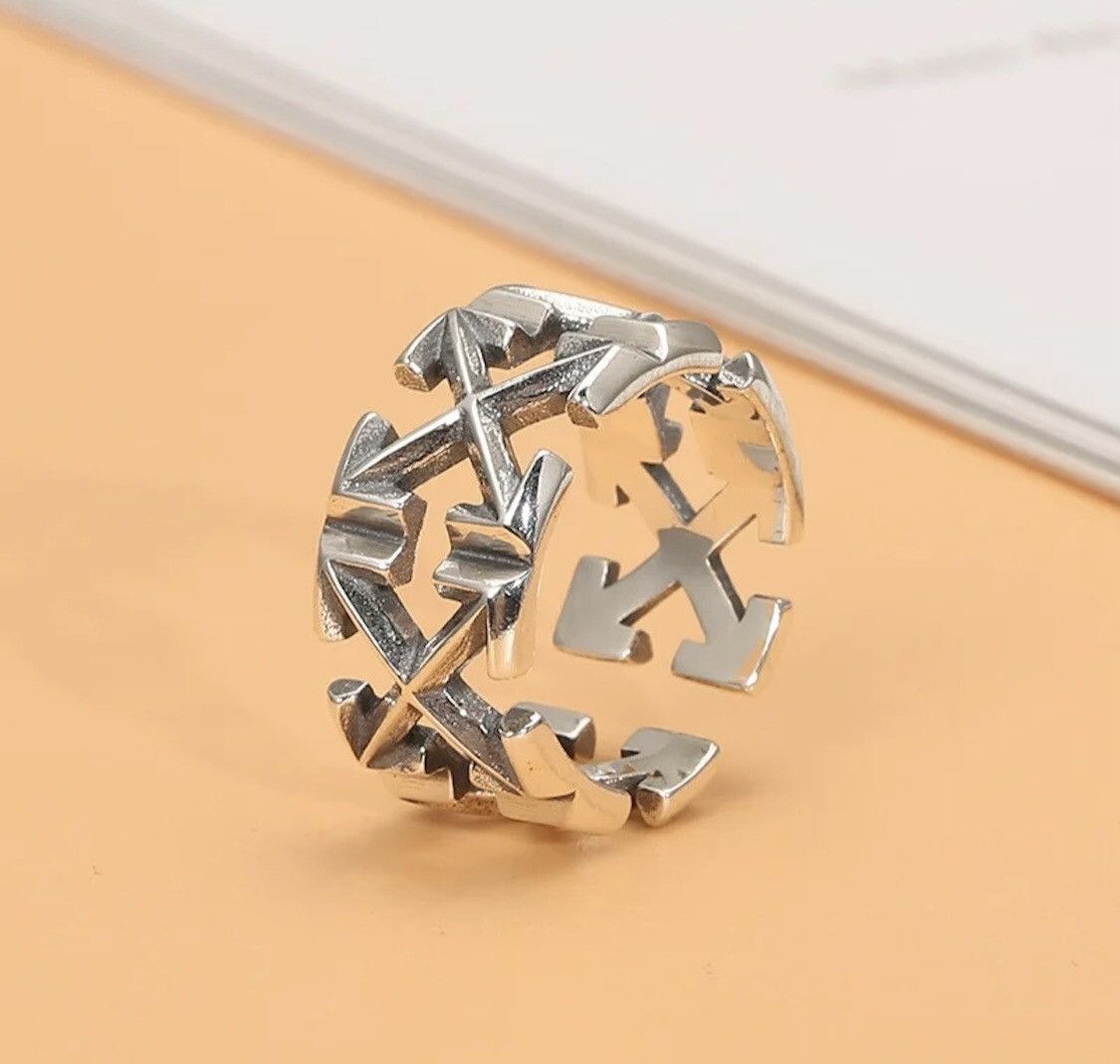 Jewelry Adjustable Arrow Ring Size ONE SIZE - 2 Thumbnail