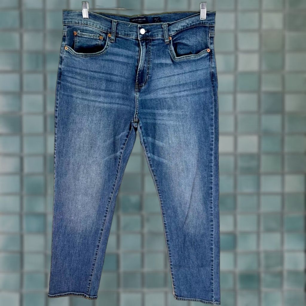 Lucky Brand Lucky Brand Jeans Mens Regular Straight Leg Size 38 Blue 38x32 Size US 38 / EU 54 - 1 Thumbnail