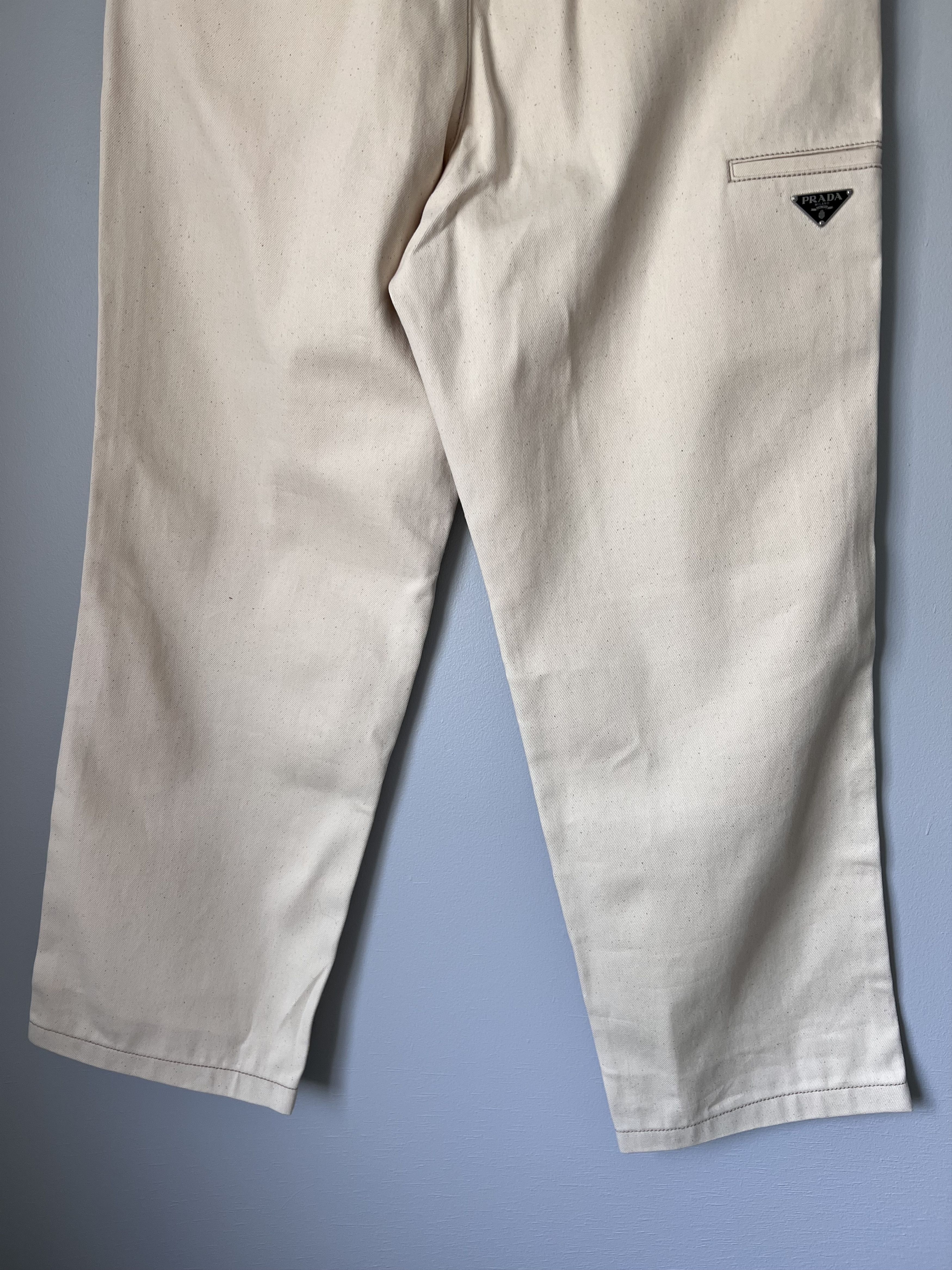 Prada Prada Loose Fit Bull Denim Pants in Natural Size US 36 / EU 52 - 6 Thumbnail