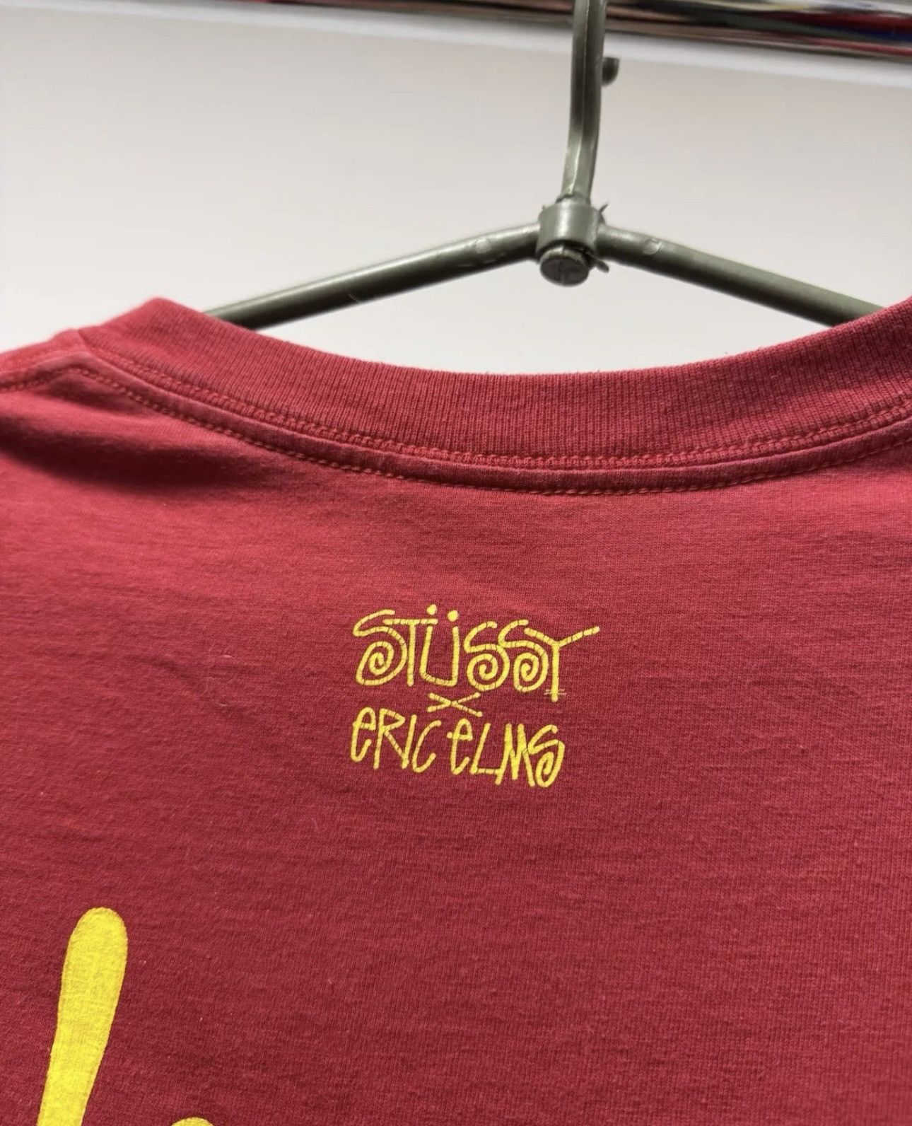 Stussy × Vintage Vintage T Shirt Stussy Eric Elms Built Destroy Size US L / EU 52-54 / 3 - 4 Thumbnail