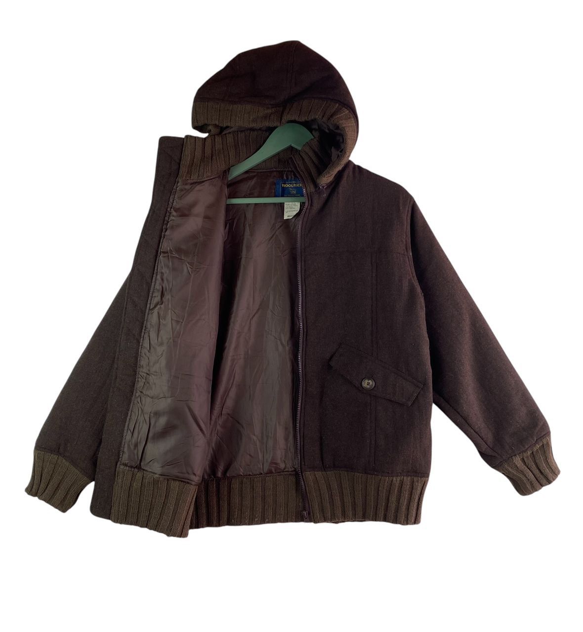 Vintage × Woolrich Woolen Mills Vtg 90s Woolrich hooded bomber jacket Size US M / EU 48-50 / 2 - 1 Thumbnail