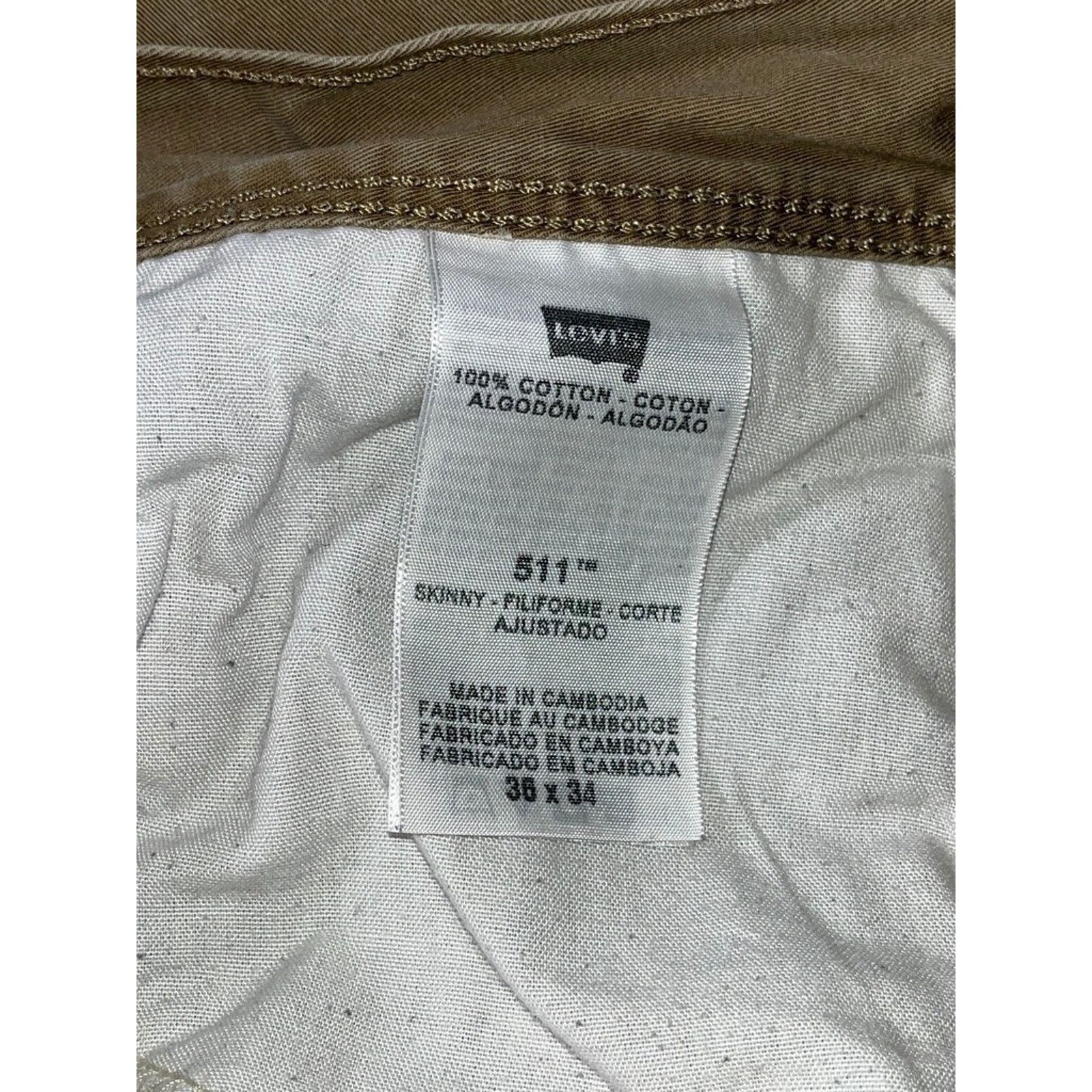 Levi's Levi’s 511 Skinny Jeans 36x34 Military Cinch Waist 7 Pocket Size US 36 / EU 52 - 6 Thumbnail