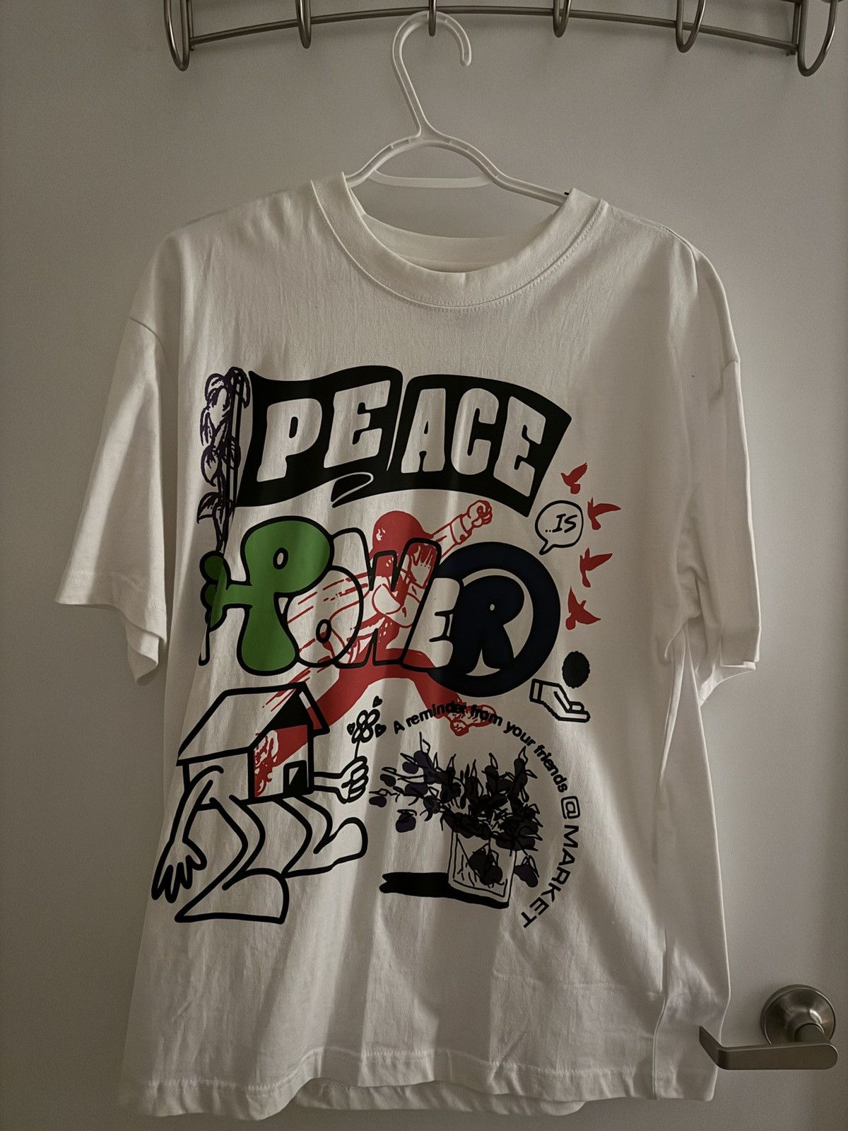 Market Rare ‘Peace is Power’ Tee by Market Size US L / EU 52-54 / 3 - 1 Thumbnail