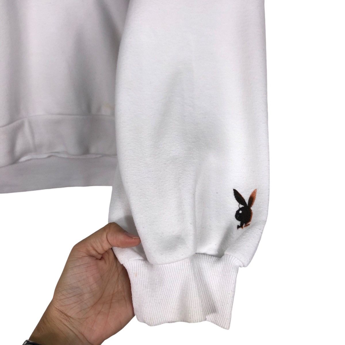 Japanese Brand × Playboy × Vintage Rare Playboy Sweatshirt Hoodie Net Logo Streetwear Large Size US L / EU 52-54 / 3 - 12 Thumbnail