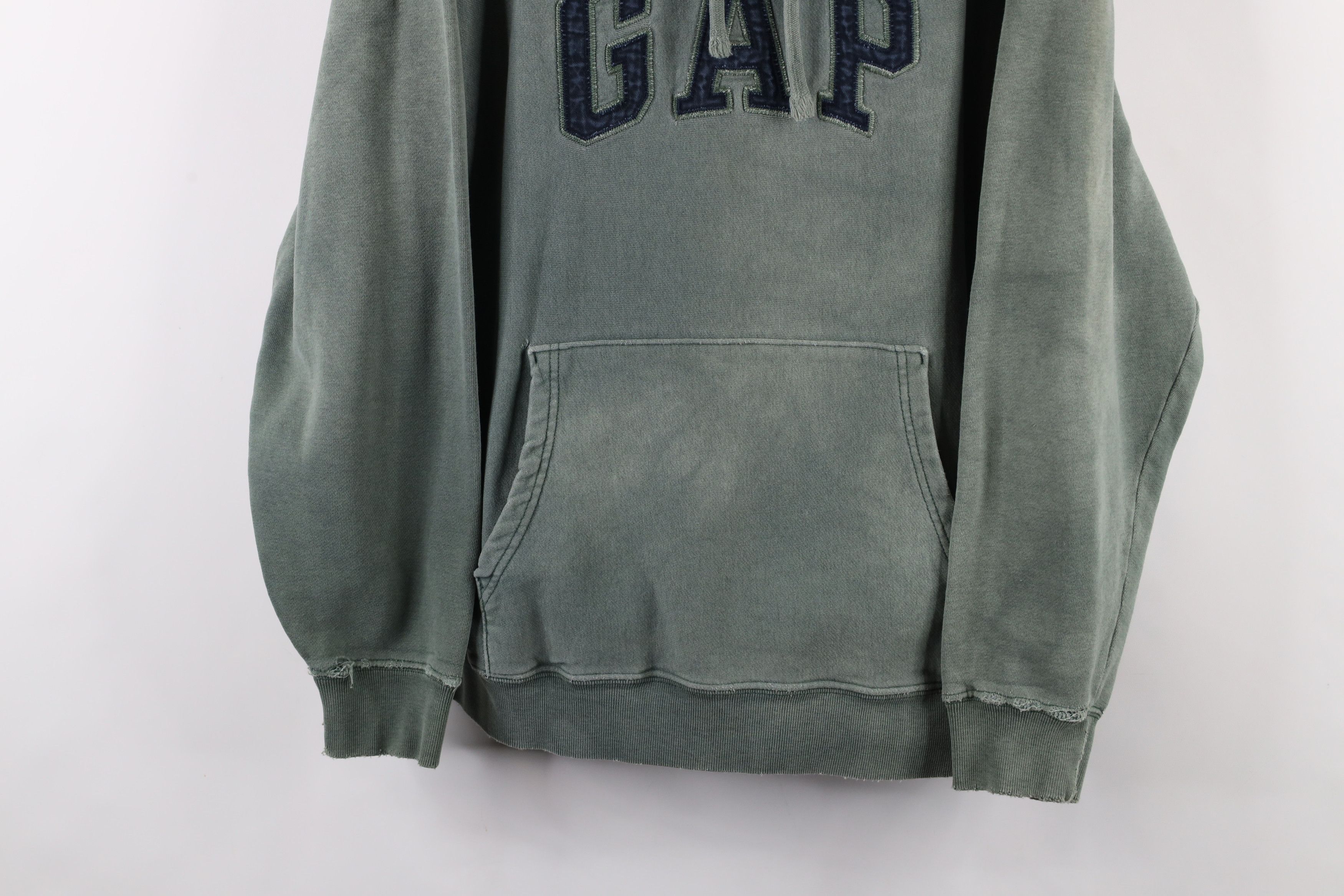Gap × Vintage Vintage Y2K 2001 Gap Spell Block Letter Hoodie Sweatshirt Size US L / EU 52-54 / 3 - 3 Thumbnail
