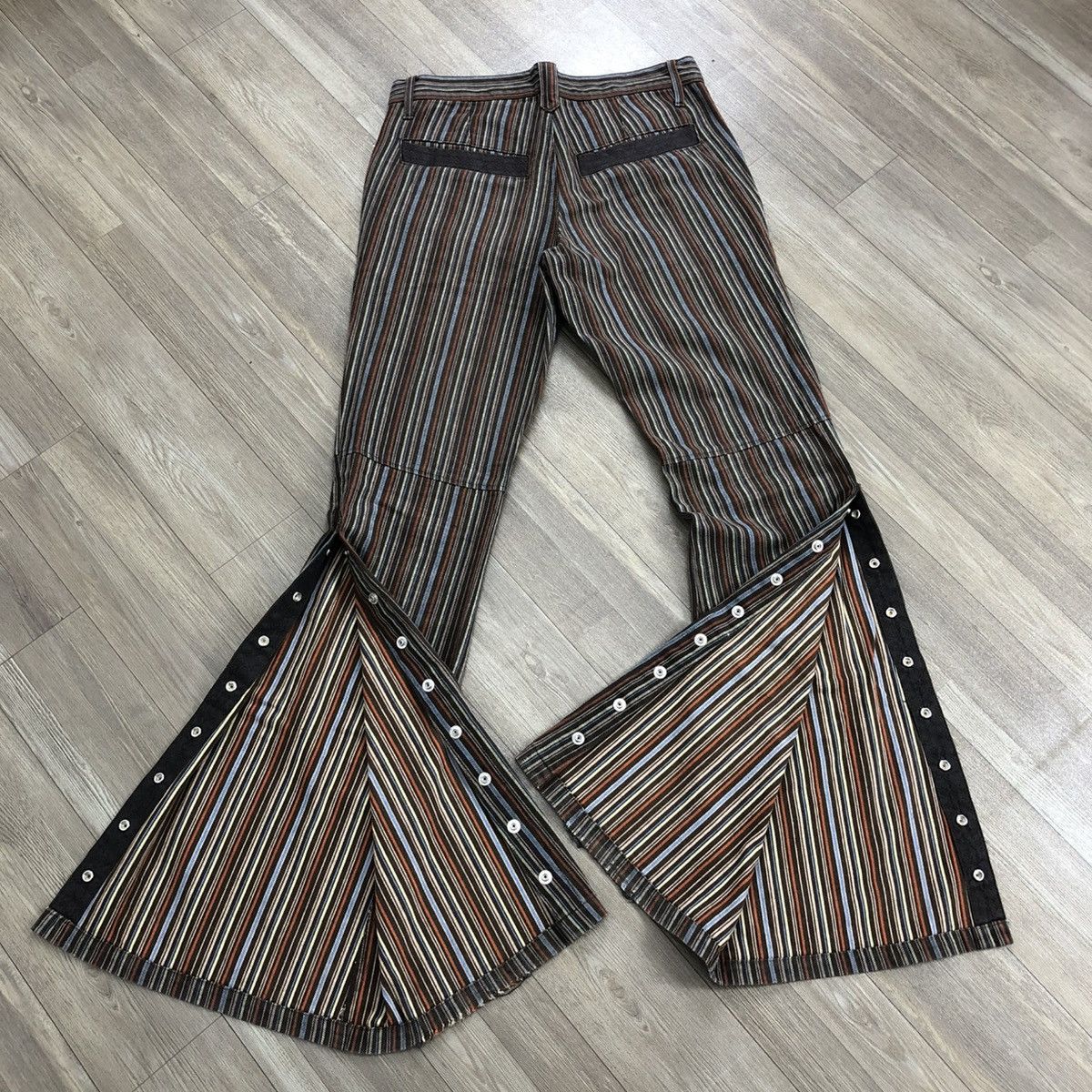 希少 00s TORNADO MART tribal flare denim TORNADO MART TRIBAL DENIM – glam archive