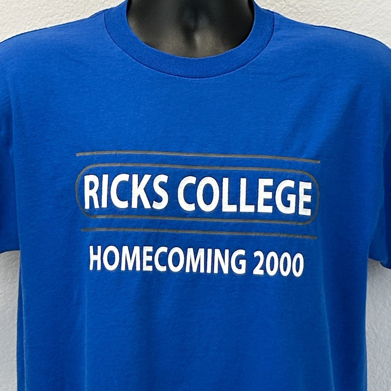 Fruit Of The Loom Vintage Y2Ks 2000 Ricks College Homecoming 5K T Shirt Large Size US L / EU 52-54 / 3 - 5 Thumbnail