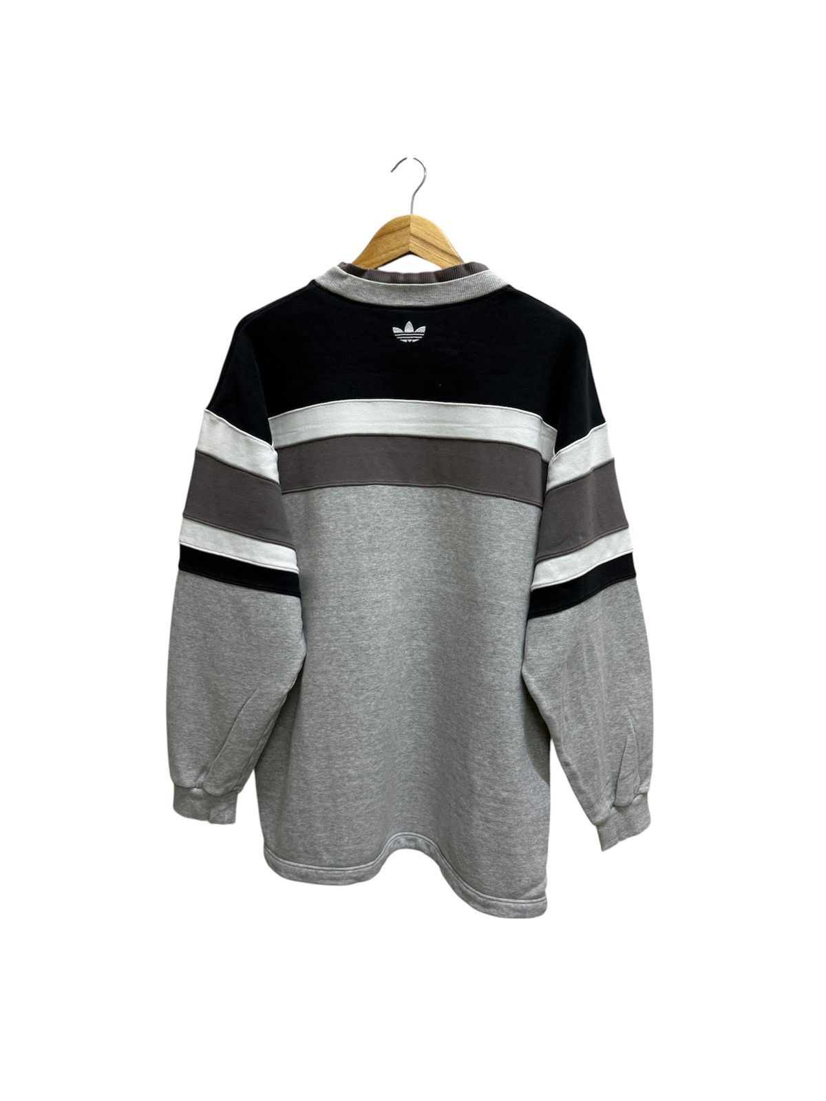 Adidas Adidas Spellout Biglogo Double Collar Sweatshirt Size US XL / EU 56 / 4 - 2 Thumbnail