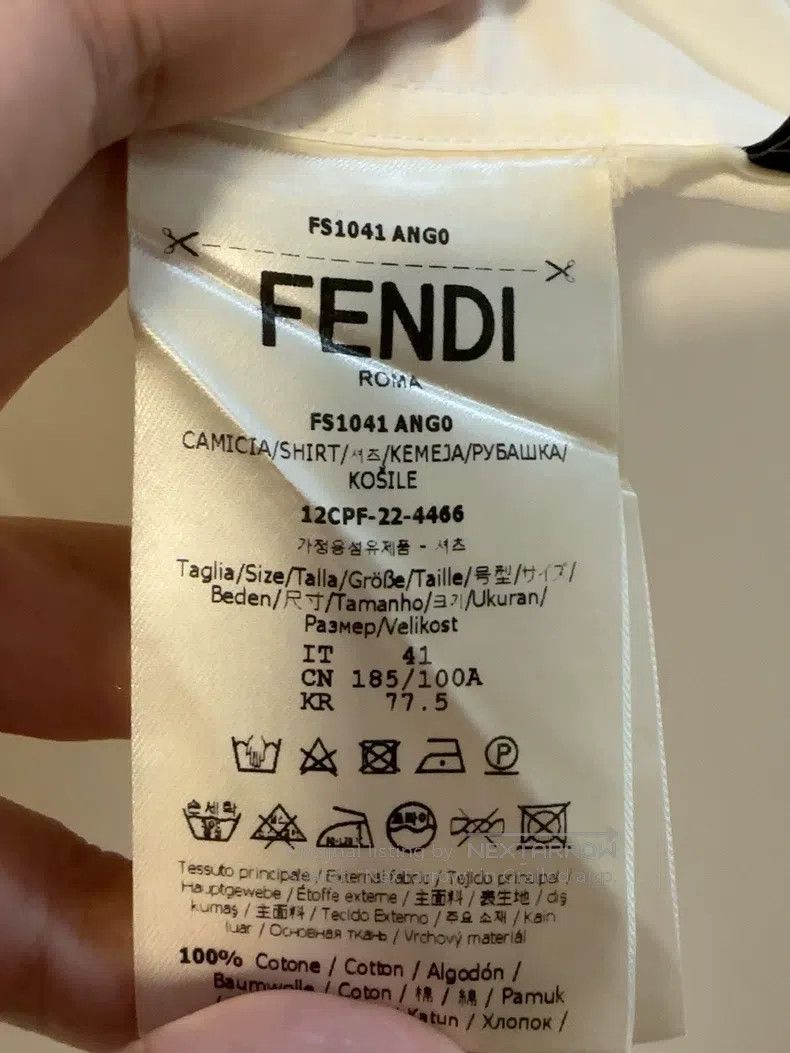 Fendi Fendi size 41 Collaboration Men's Shirt Size US M / EU 48-50 / 2 - 4 Thumbnail