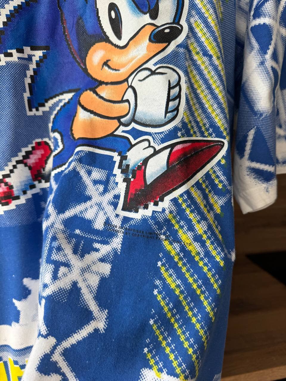 Band Tees Vintage 1991 Sonic The Hedgehog Sega Promo All Print Tee Size US L / EU 52-54 / 3 - 2 Thumbnail