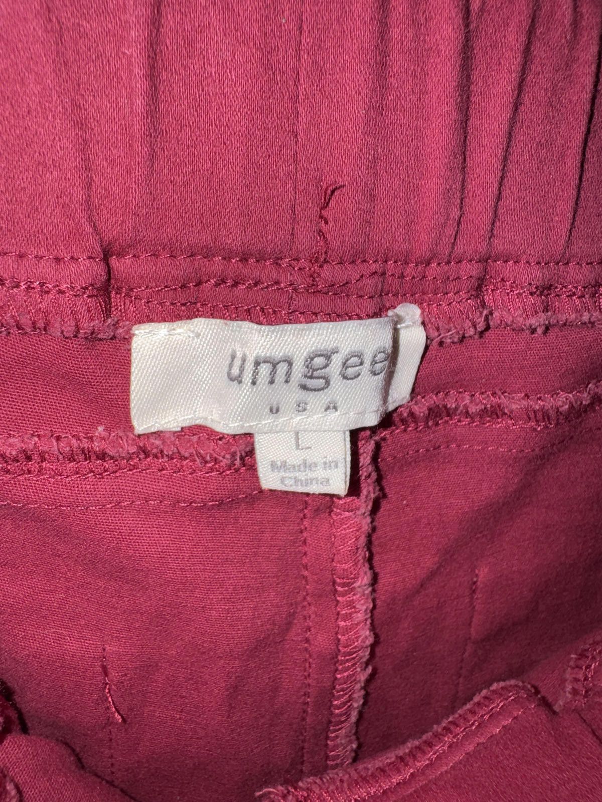 Other Umgee Women's L Burgundy Ladder Distressed Skinny Jeggings Size 36" / US 14 / IT 50 - 3 Thumbnail