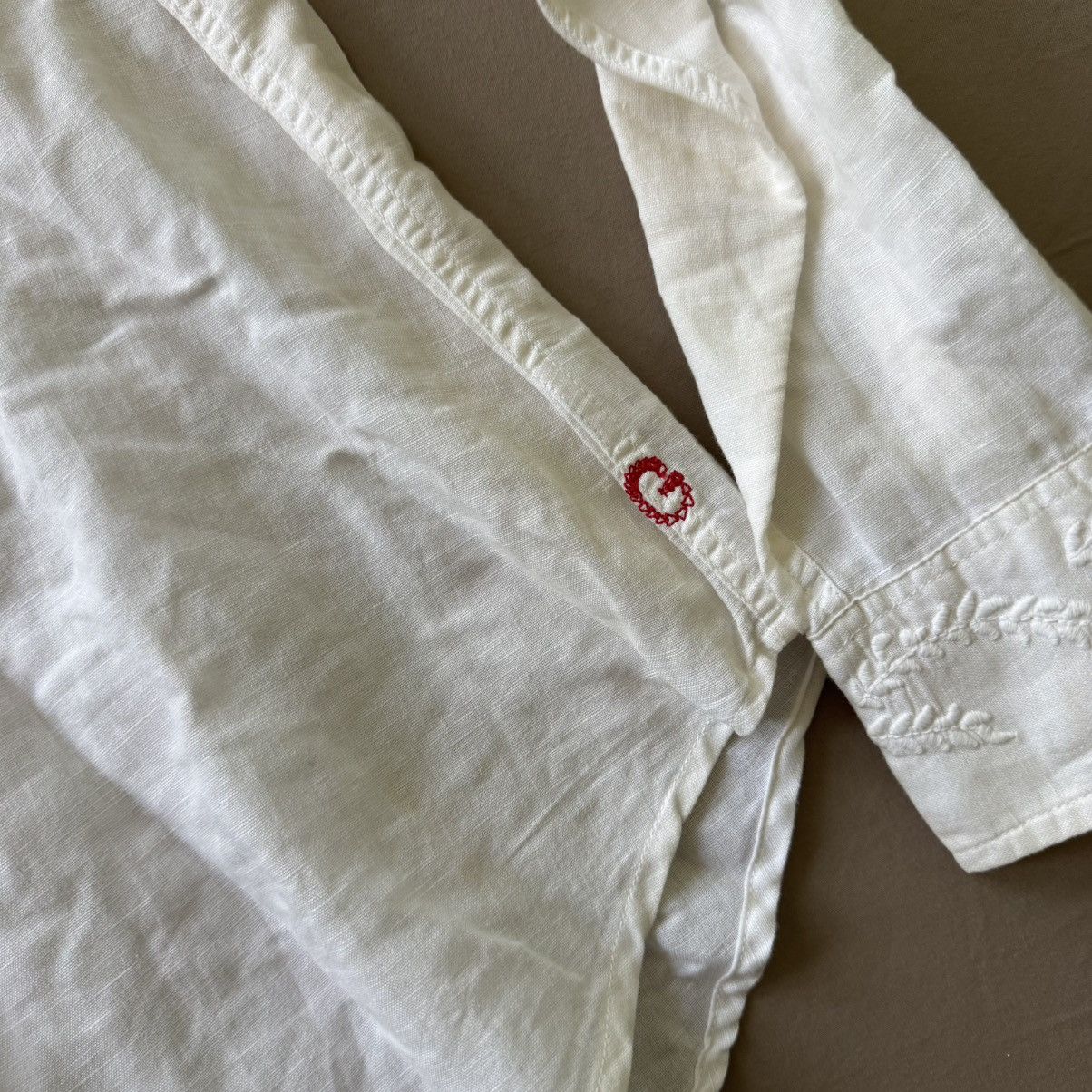 Guess Vintage Guess Jeans Linen Blend Embroidered Western Shirt Size US L / EU 52-54 / 3 - 7 Thumbnail