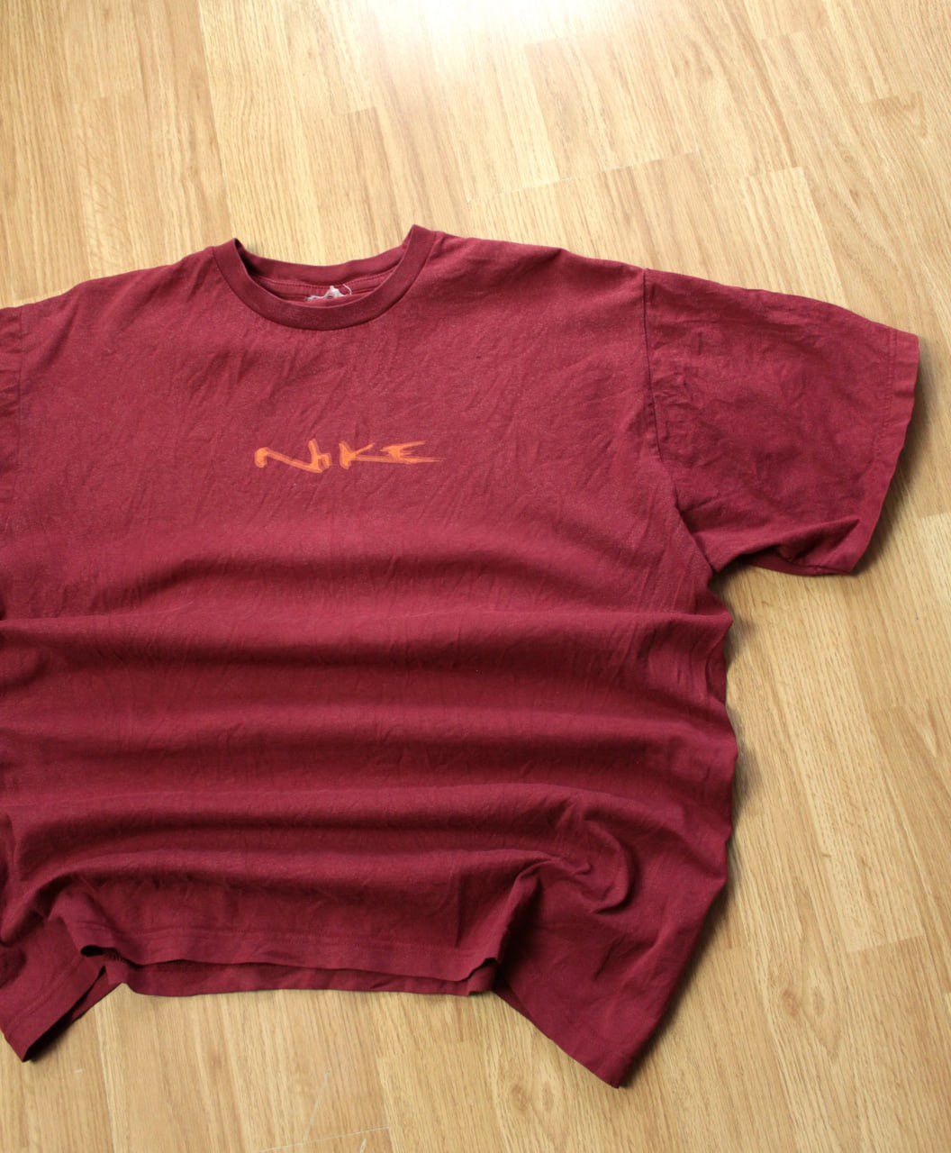 Nike 🔥 Nike 90s Vintage Rare Logo Y2K Washed T Shirt Swoosh TN Size US XL / EU 56 / 4 - 1 Thumbnail