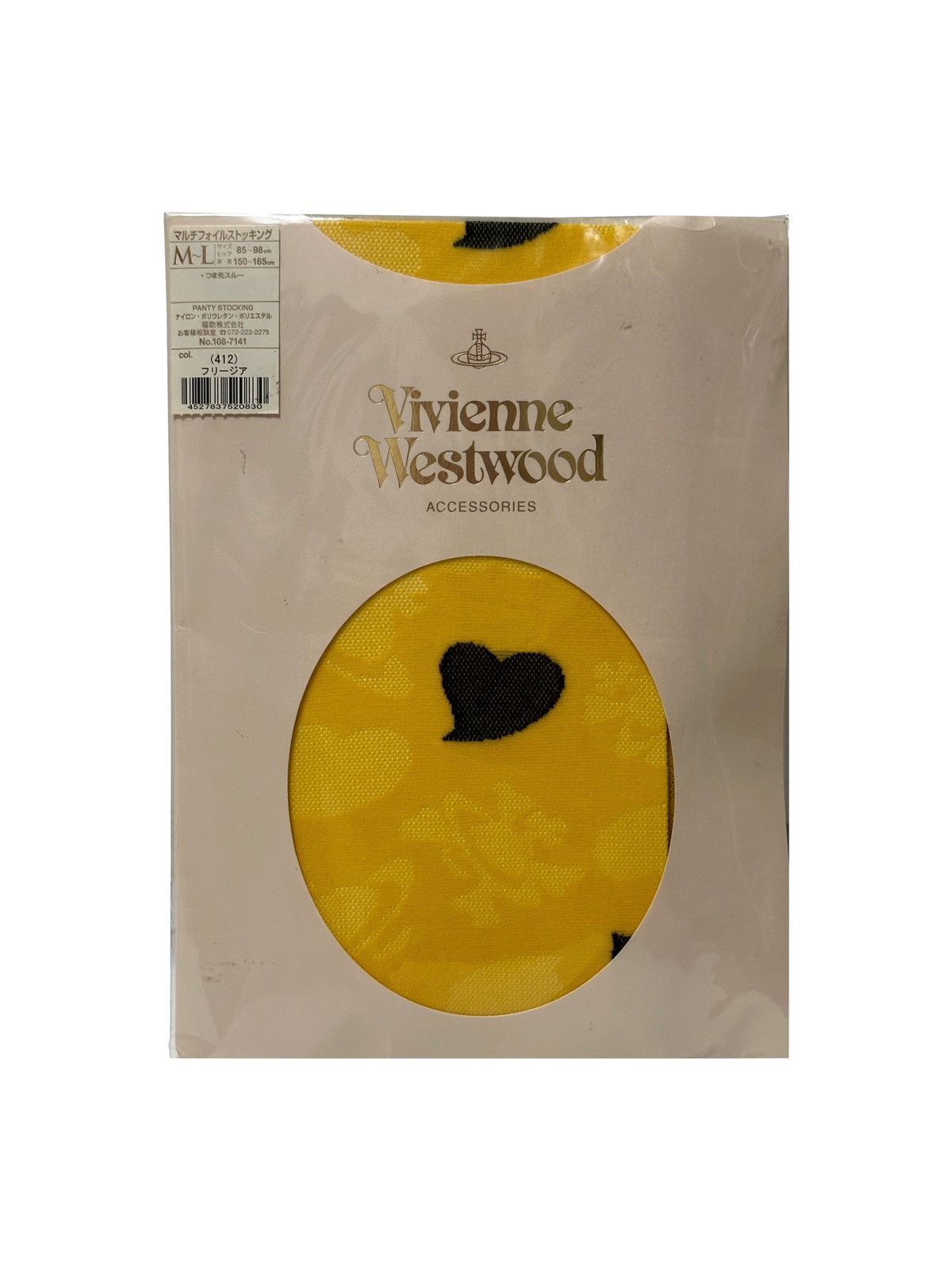 Vivienne Westwood VIVIENNE WESTWOOD Skull Heart Orb Printed Tights Size 27" / US 4 / IT 40 - 1 Thumbnail