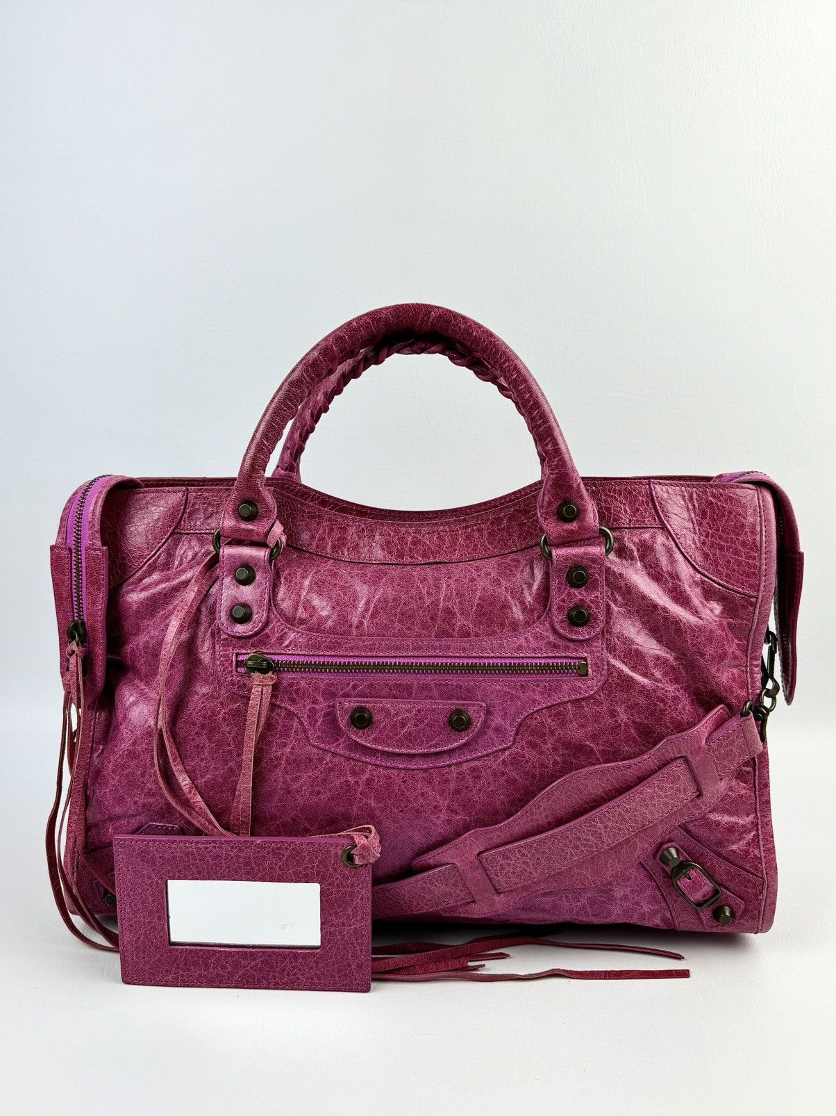 Balenciaga Balenciaga - Classic - Distressed - Metallic Pink - Le City Size ONE SIZE - 1 Thumbnail