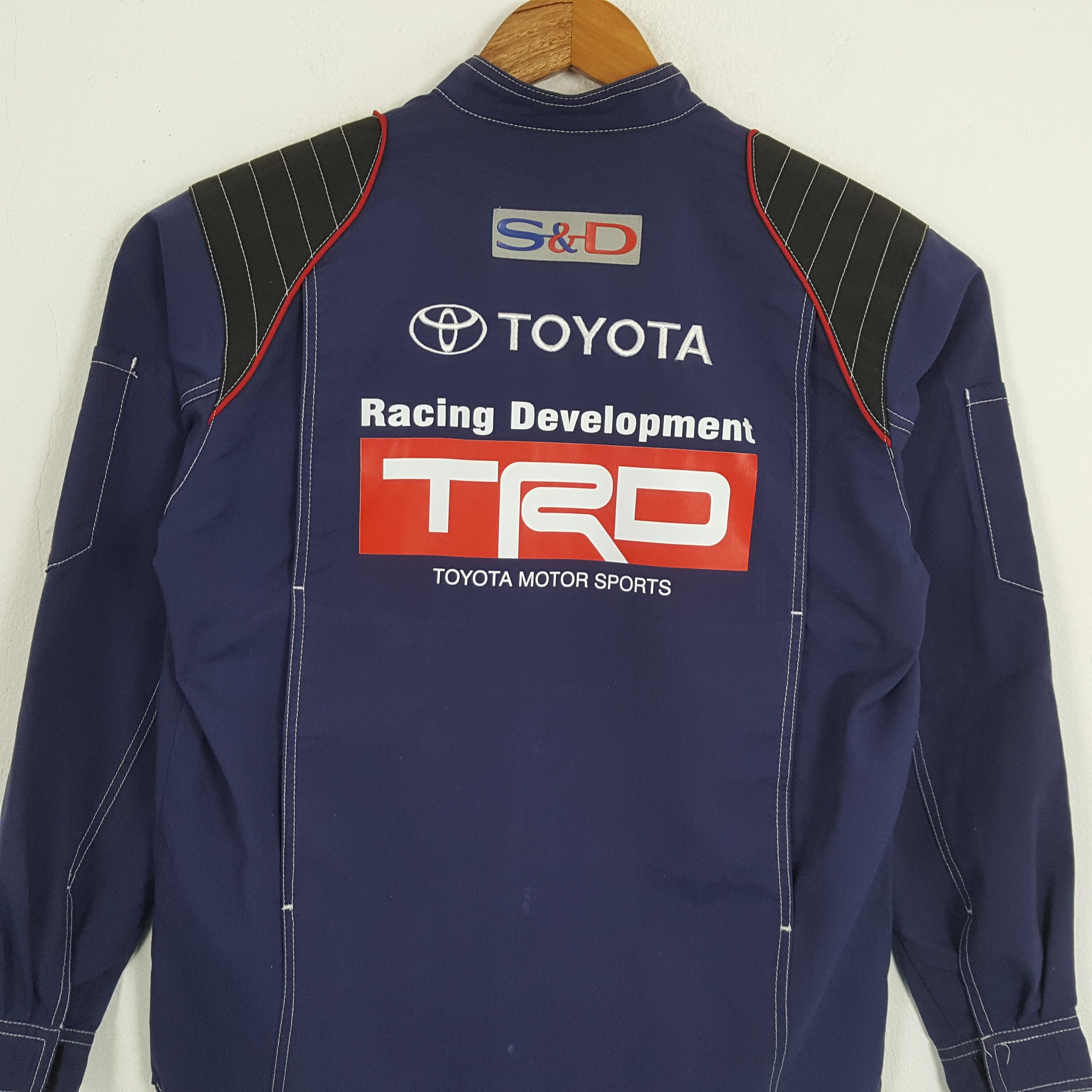 Vintage Vintage TRD TOYOTA MOTOR SPORTS Japanese Racing Shirt Jacket Size US M / EU 48-50 / 2 - 2 Thumbnail