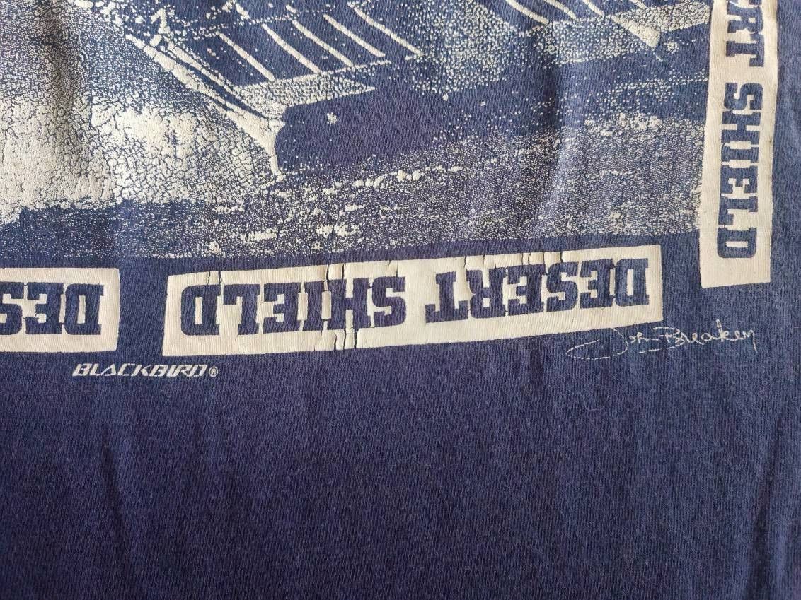 Other 1990 Blackbird Operation Desert Shield T-shirt Navy M 19/27 Size US M / EU 48-50 / 2 - 9 Thumbnail