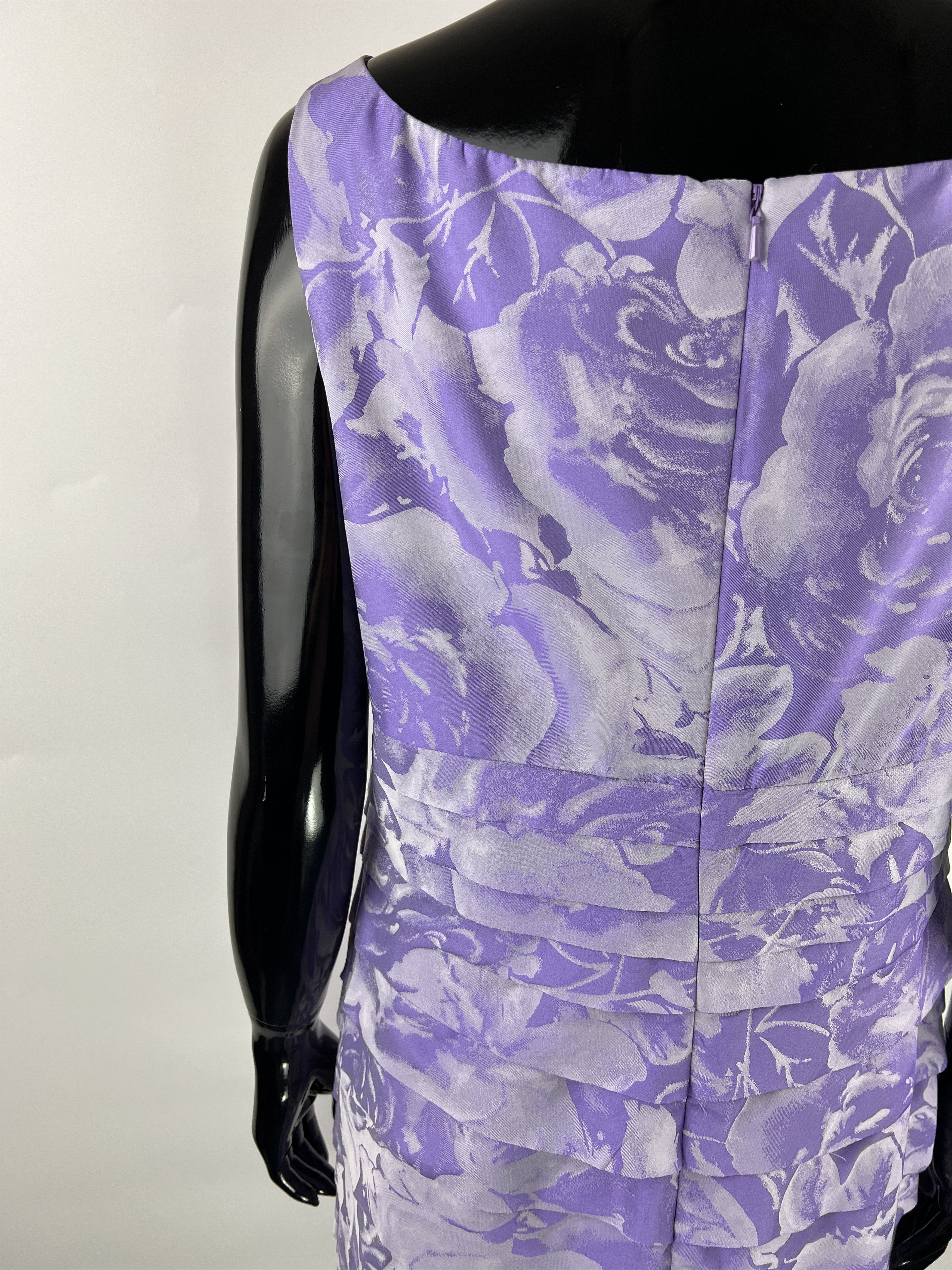 Designer Veni Infantino Floral Print Sleeveless Midi Dress UK12 US10 Size L / US 10 / IT 46 - 4 Thumbnail