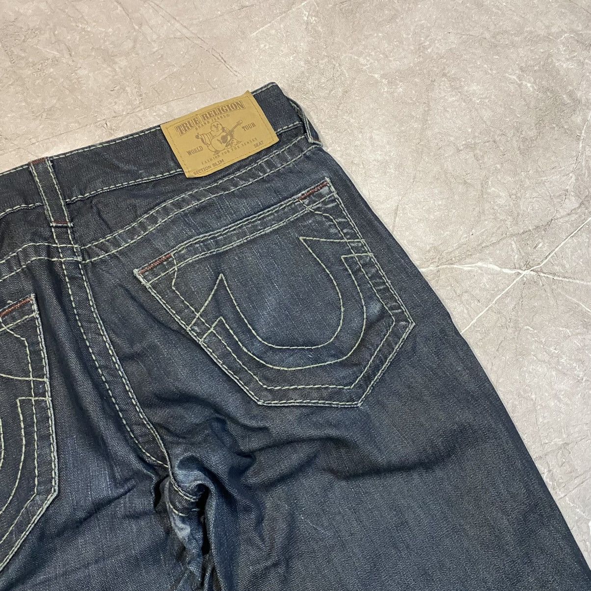 True Religion VINTAGE TRUE RELIGION BIG LOGO PANTS 00s Size US 36 / EU 52 - 2 Thumbnail