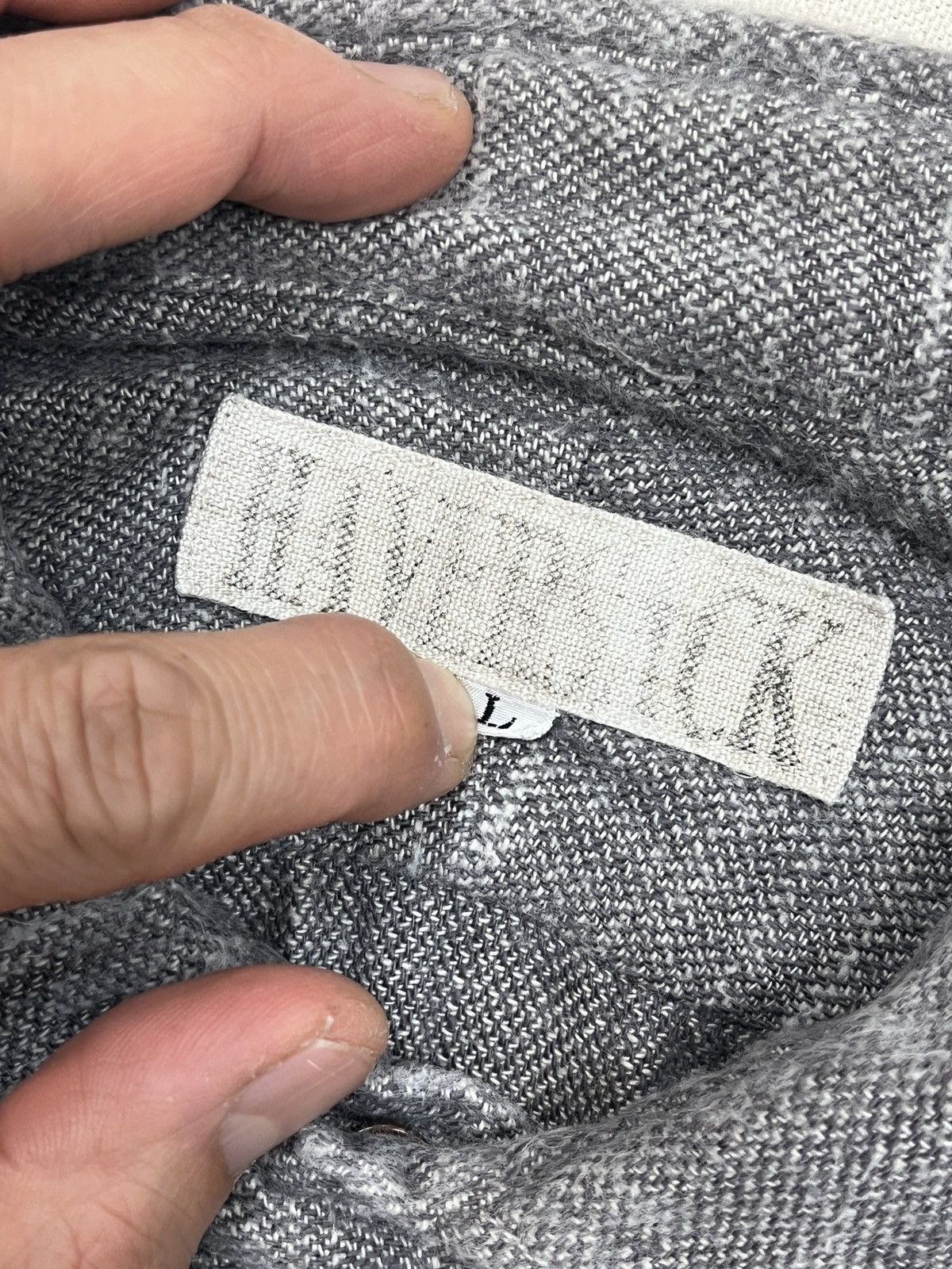 Haversack HAVERSACK Japan Round Collar Textured Cotton Shirt Gray L Size US L / EU 52-54 / 3 - 10 Thumbnail