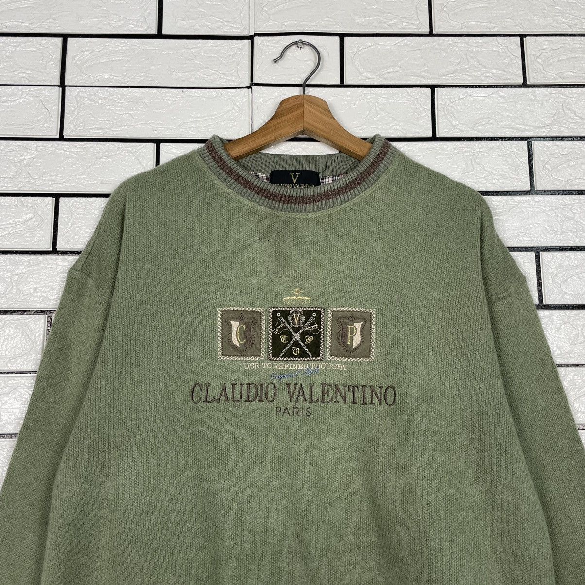 Other Claudio Valentino Oaris Big Logo Sweatshirt Size US L / EU 52-54 / 3 - 2 Thumbnail